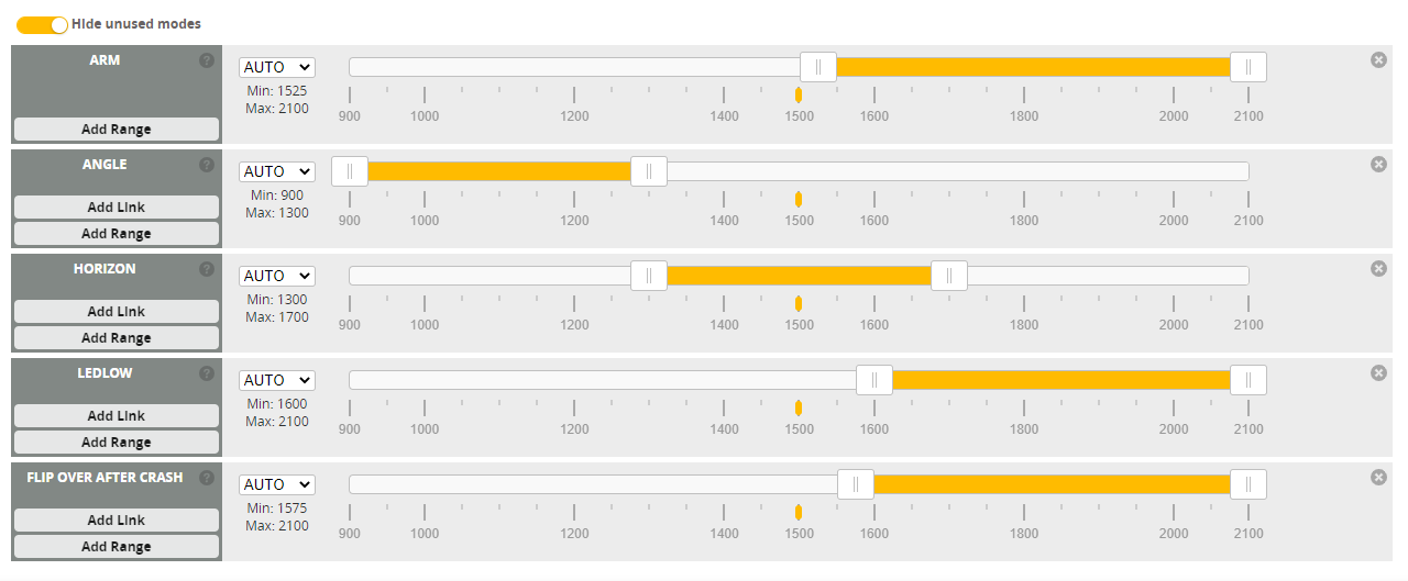 Betaflight Modes