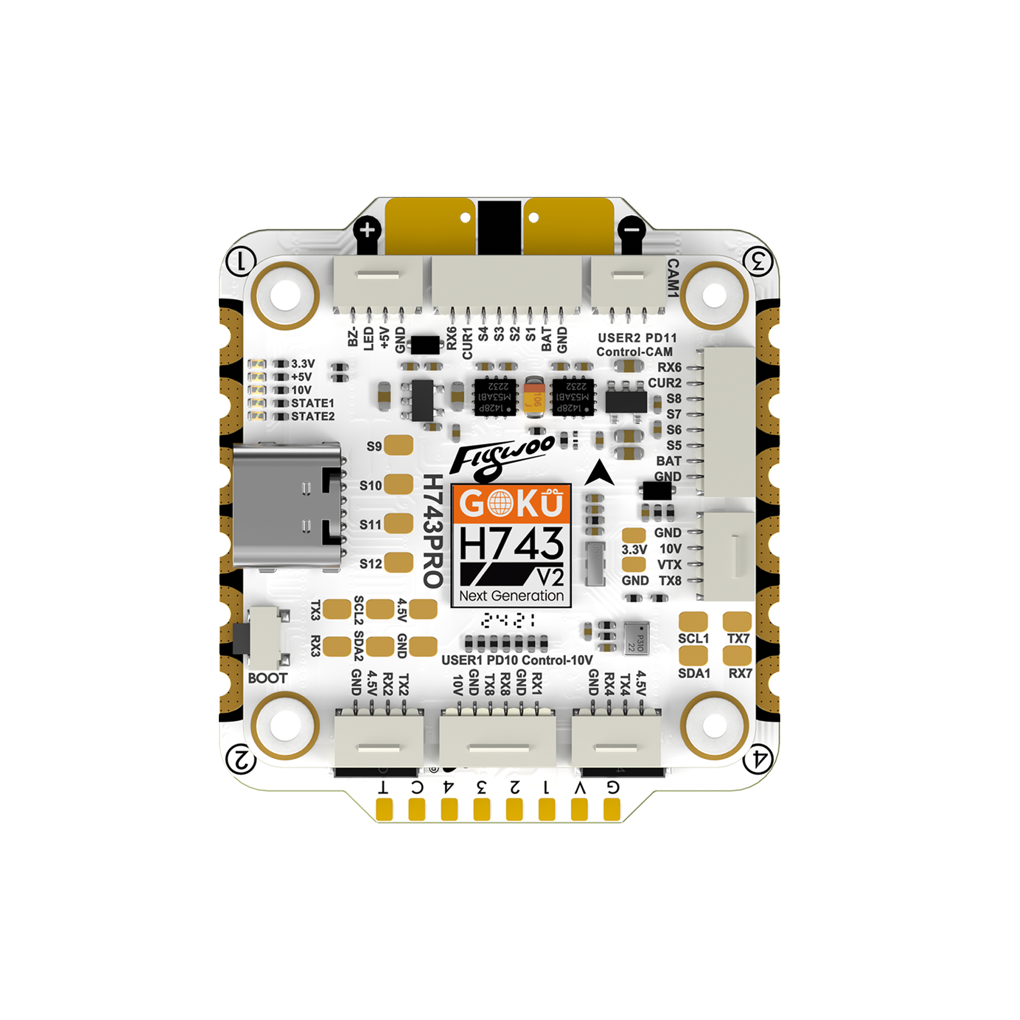 FPV Flight Stack GOKU H743 PRO 55A by FLYWOO