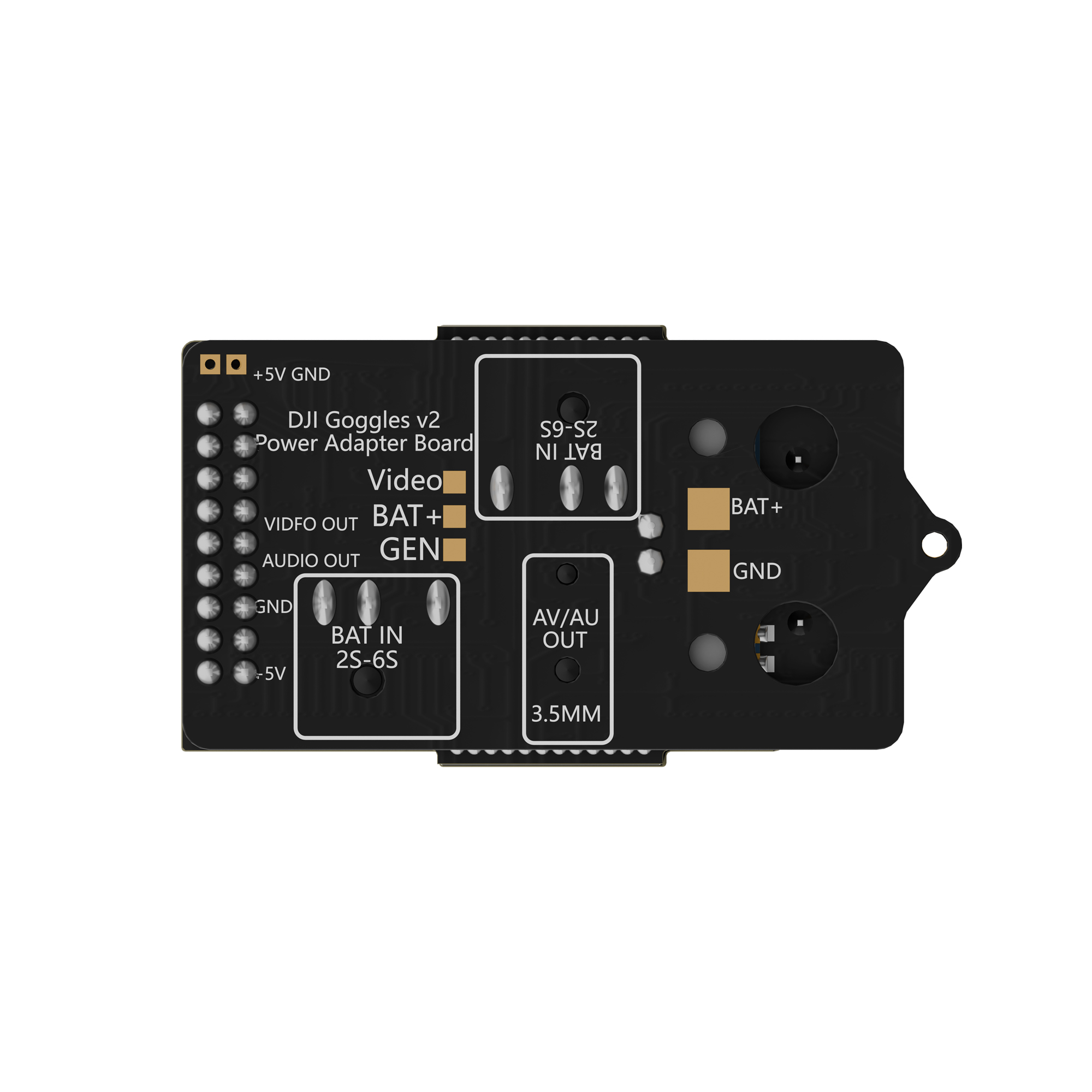 Flywoo 1G2-1G3 Dual VRX Analog Goggle Receiver Module V2 (Compatible with DJI Goggles V2) 