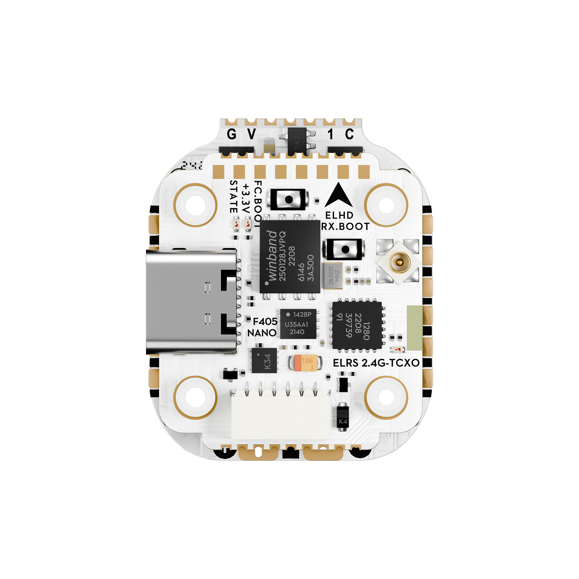 GOKU GN405 Nano HD 35A Stack V3 W/ TXCO ELRS 2.4g Plug&Play O4 / O4 Pro-FLYWOO