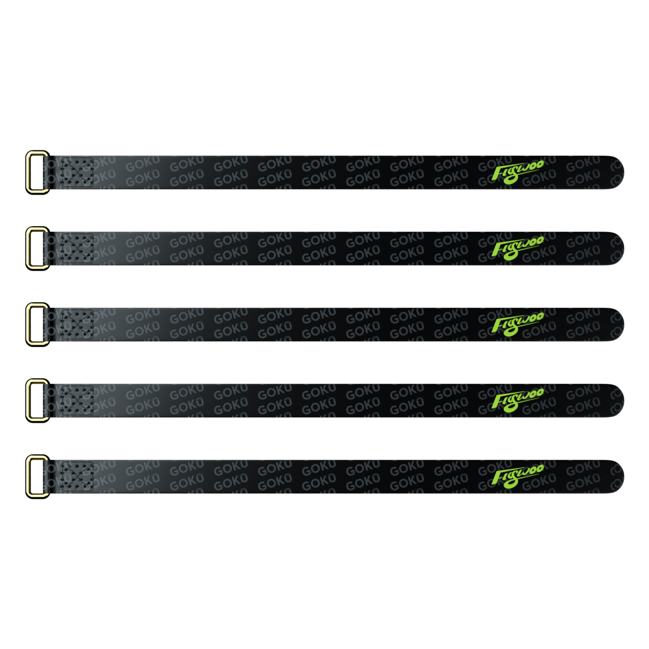 5Pcs flywoo 10x150mm\ 10X180mm \ 15X180mm\ 15X250mm Battery Strap Golden Metal Buckle Patent leather for RC Lipo Battery