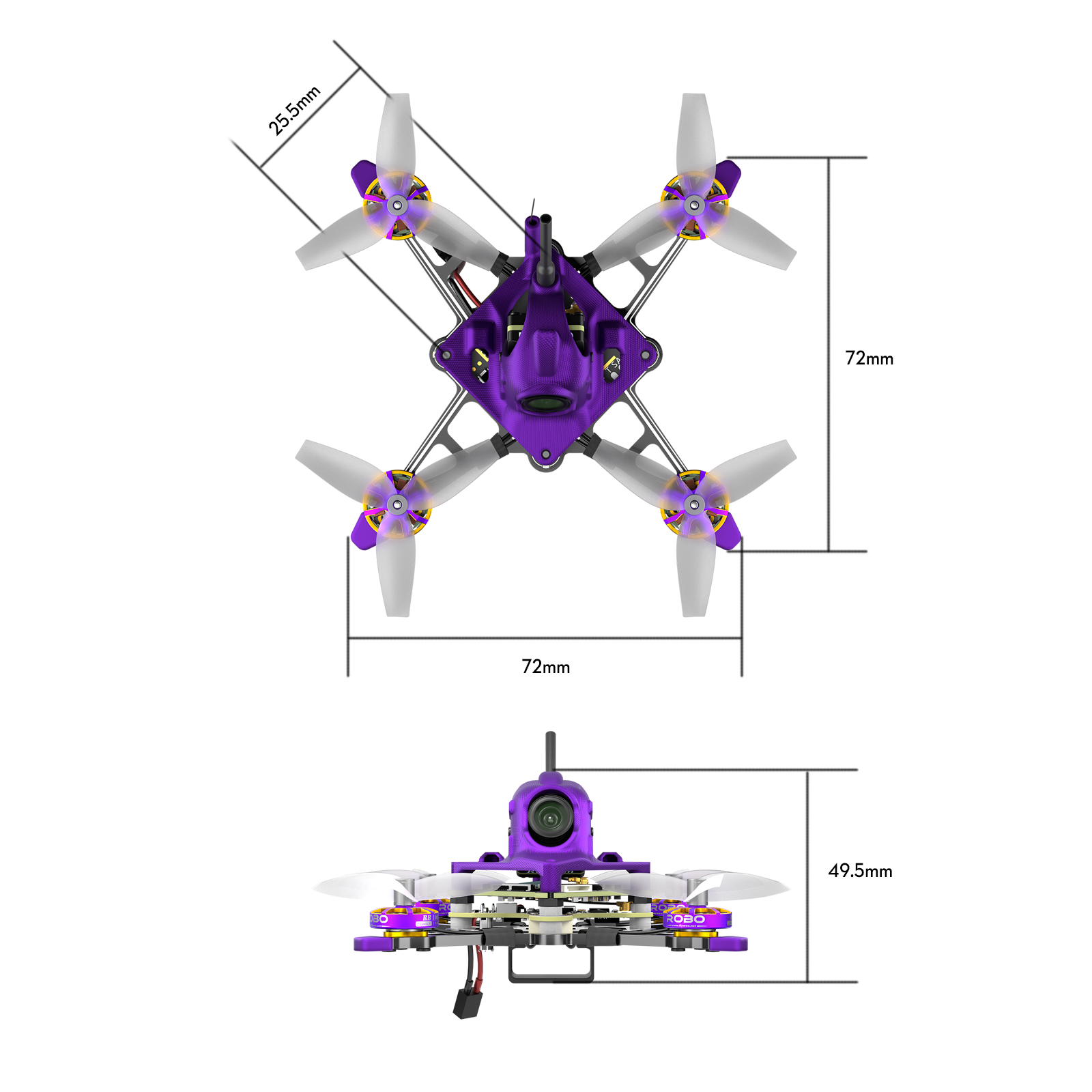 Firefly 16 / 18 1S Nano Baby V3 HDZero Tiny Drone
