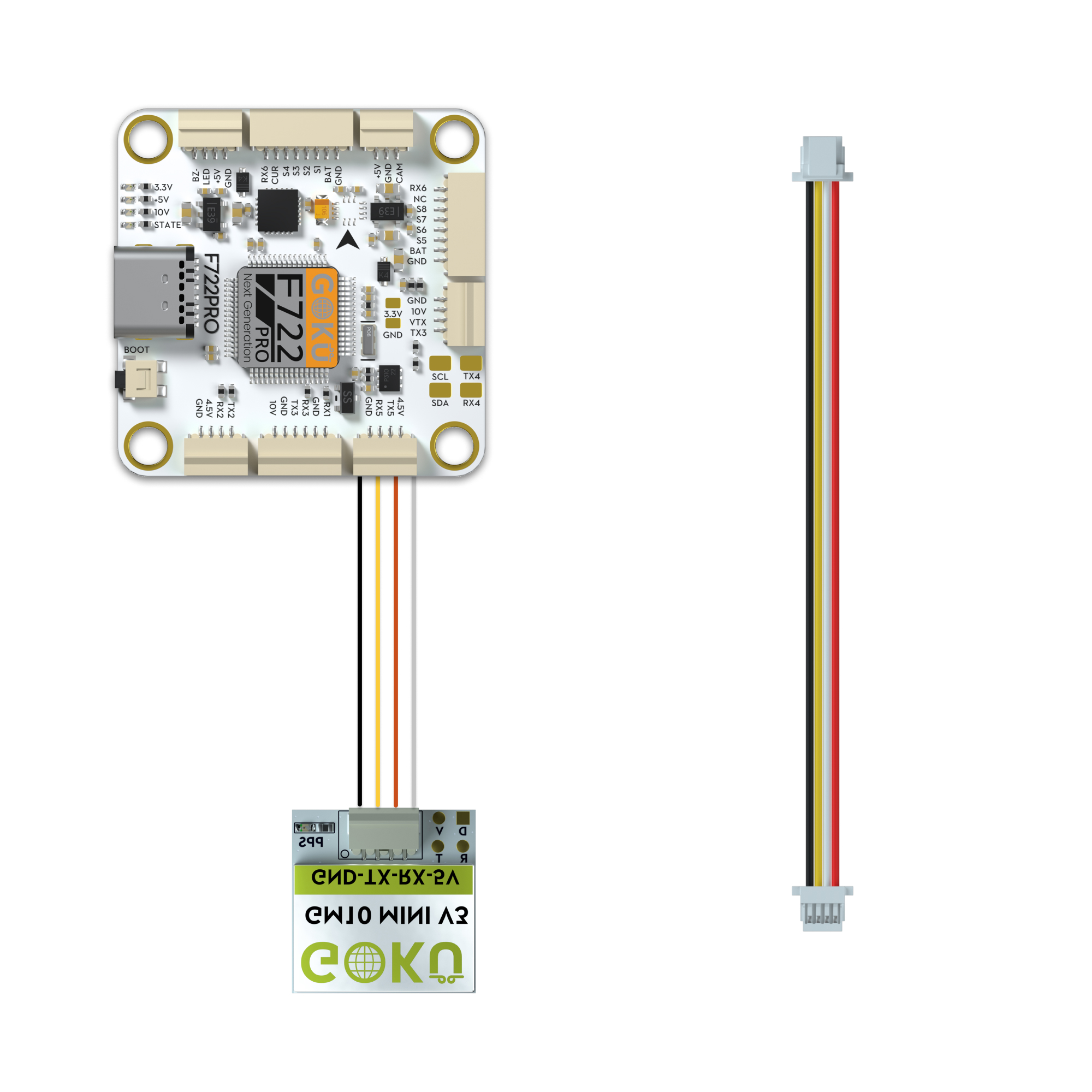 Flywoo 2JST SH 1.0mm 6Pins 6P to 6P O3 & Flight Controller