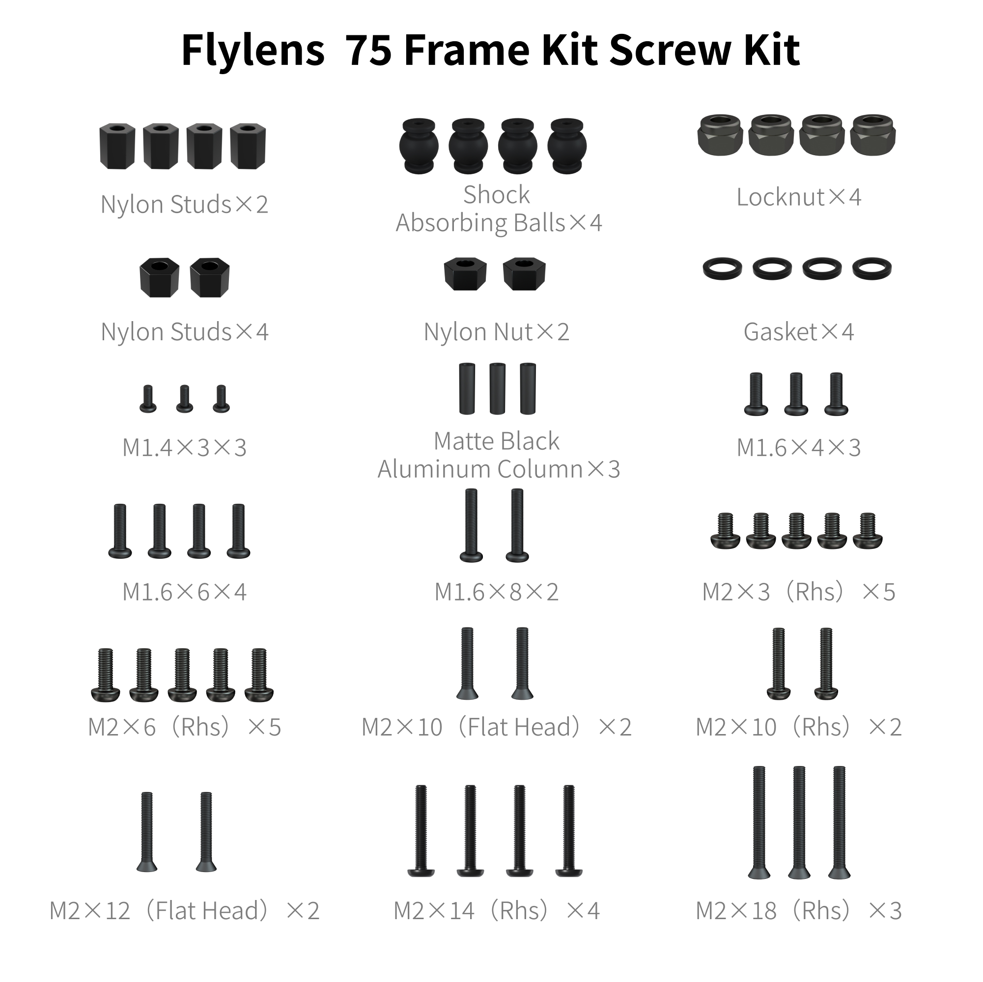 FlyLens 75 / 85 Frame Parts Collection