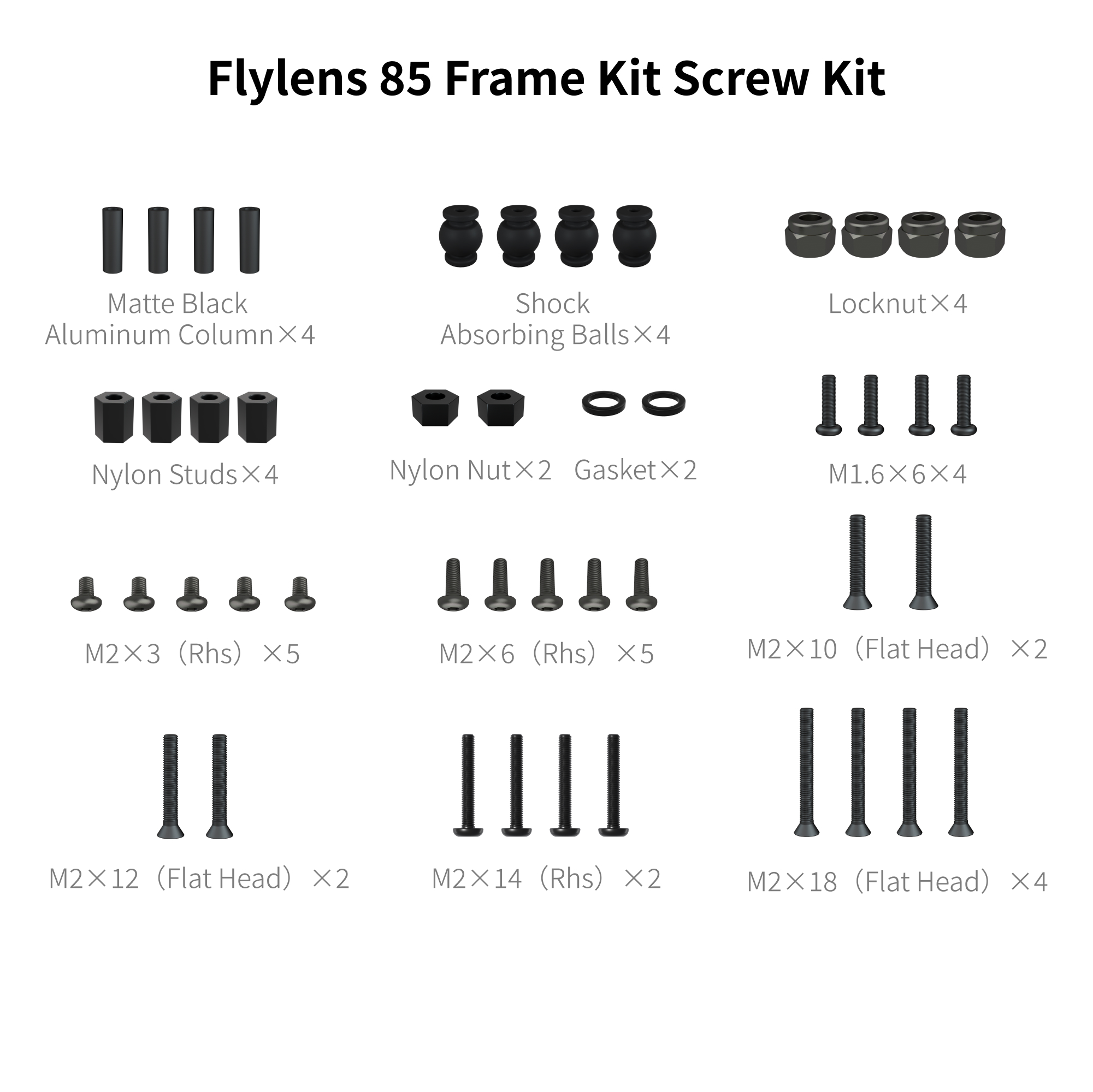 FlyLens 75 / 85 Frame Parts Collection