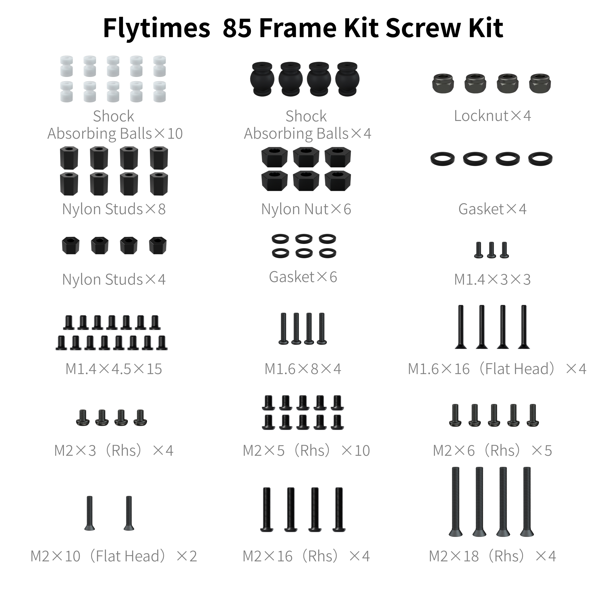 Flytimes 85 Frame Parts Collection