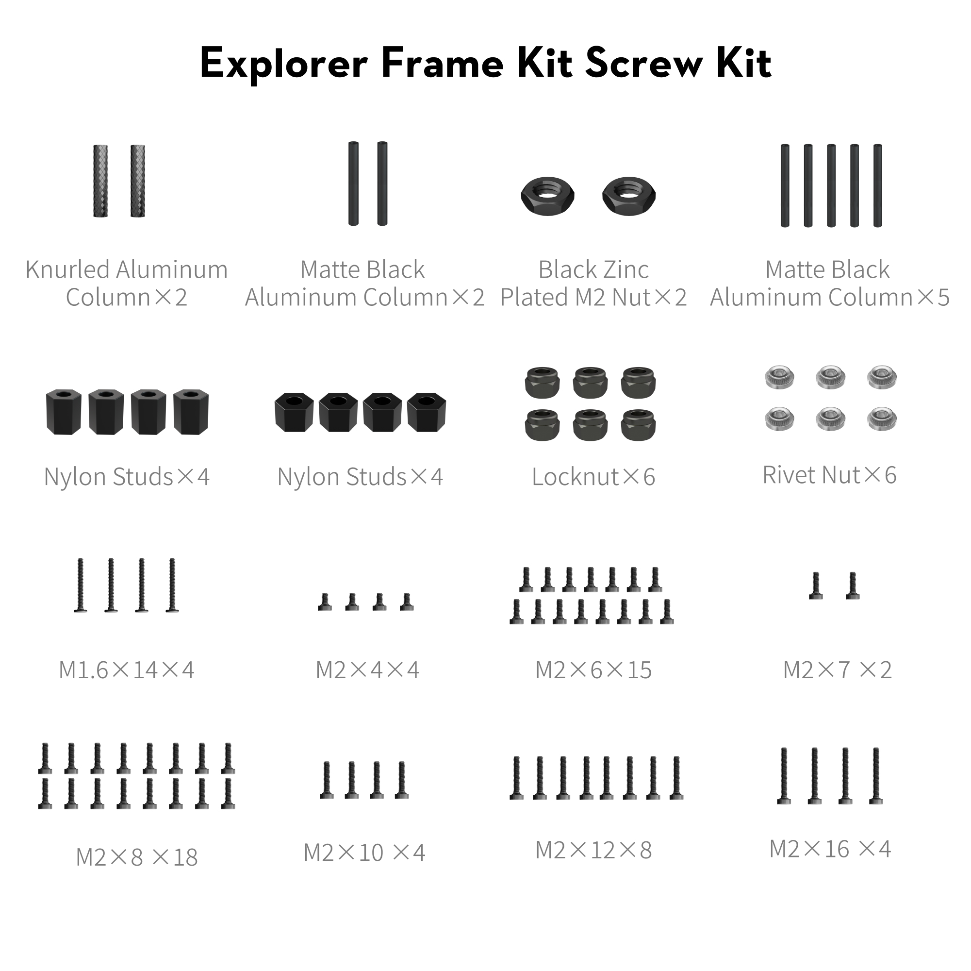 Explorer LR O3 \ O4 \ O4PRO Frame parts collection