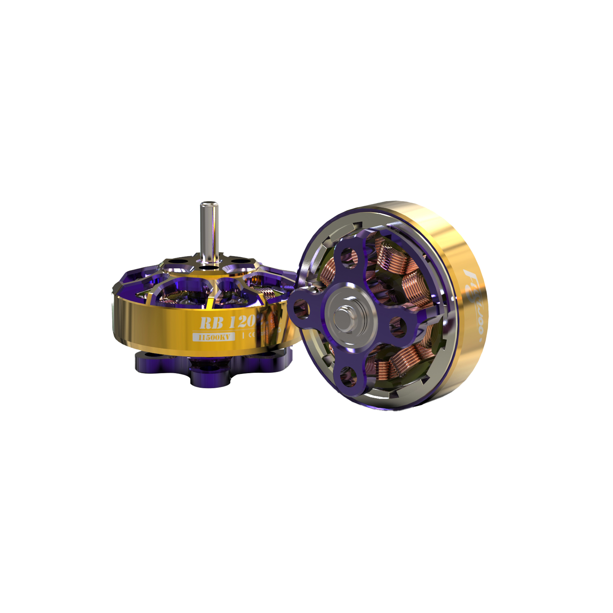 Flywoo ROBO 1202.5 11500kv  FPV Motor Gold/Purple (New Version)