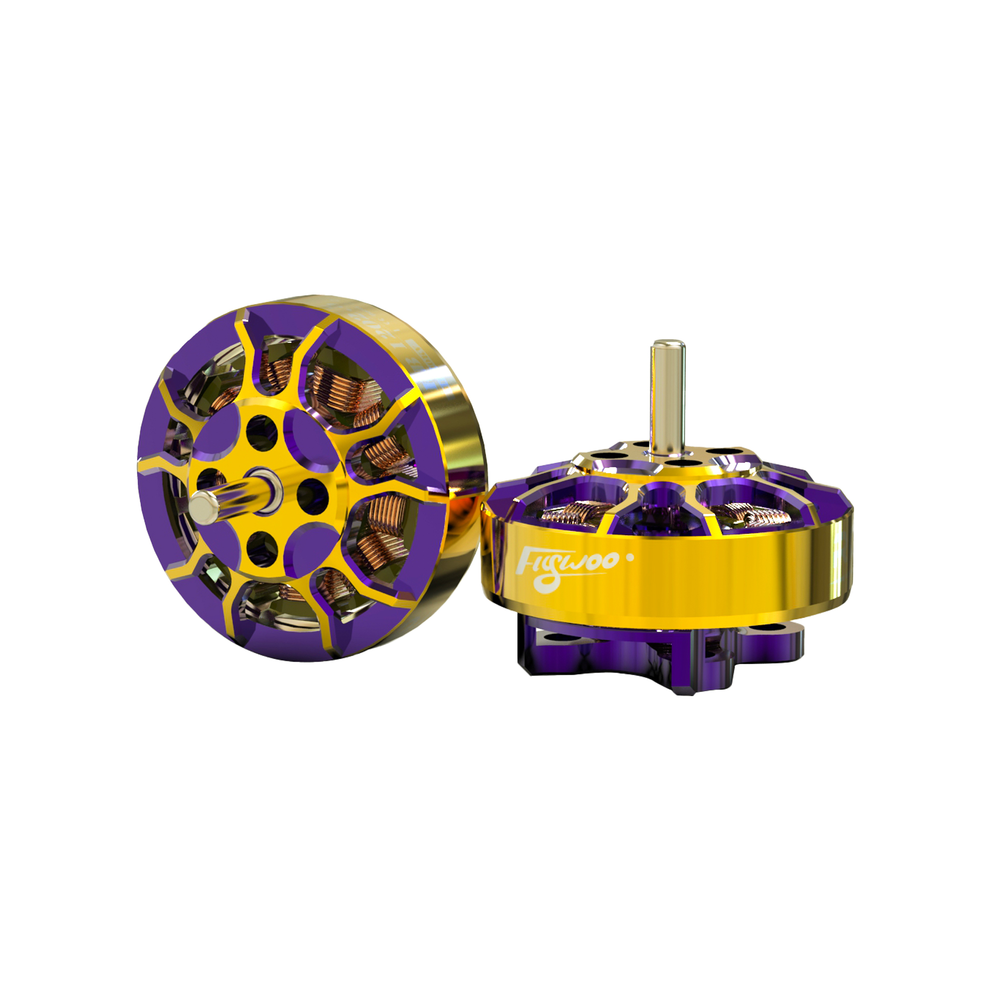 Flywoo ROBO 1202.5 11500kv  FPV Motor Gold/Purple (New Version)