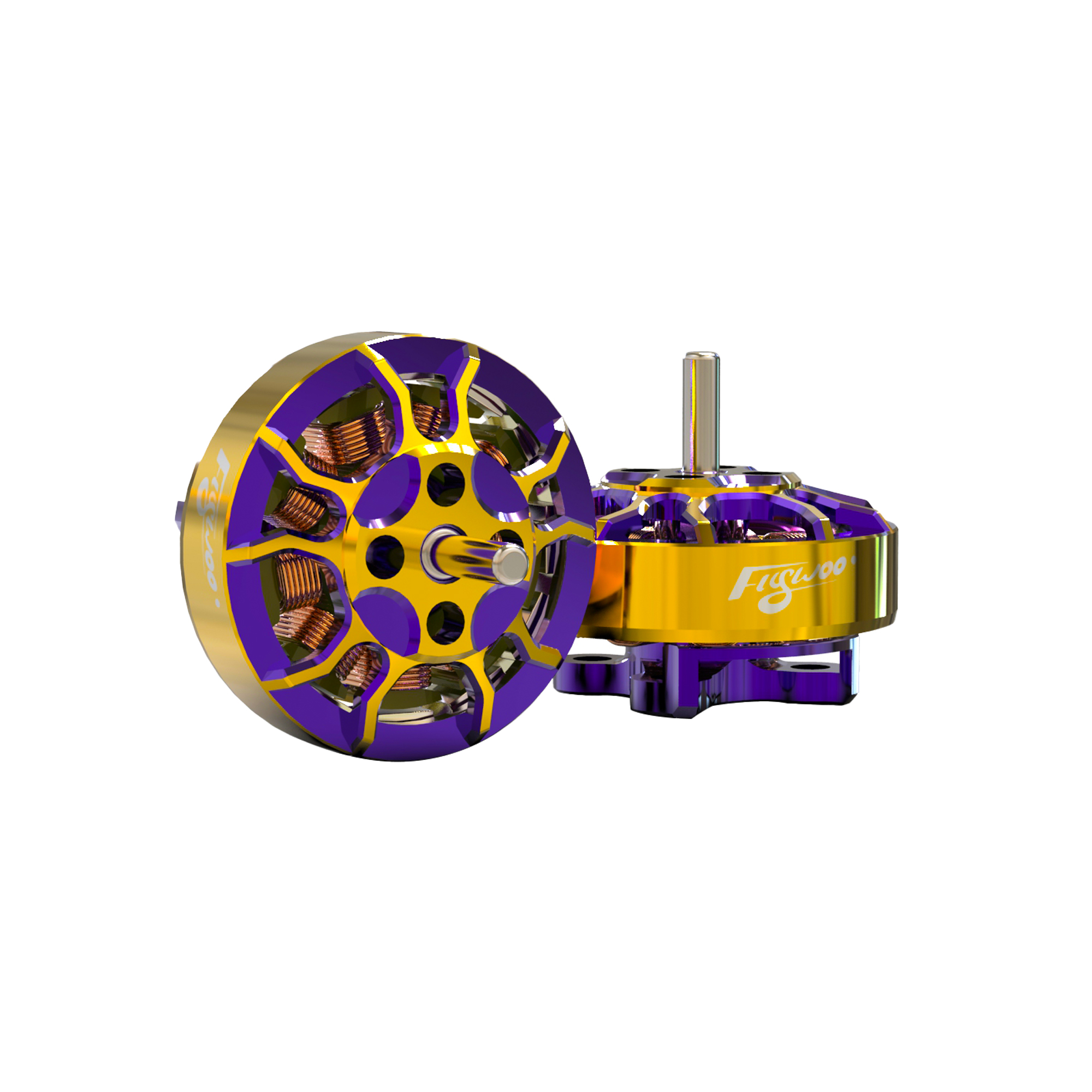 Flywoo ROBO 1202.5 11500kv  FPV Motor Gold/Purple (New Version)