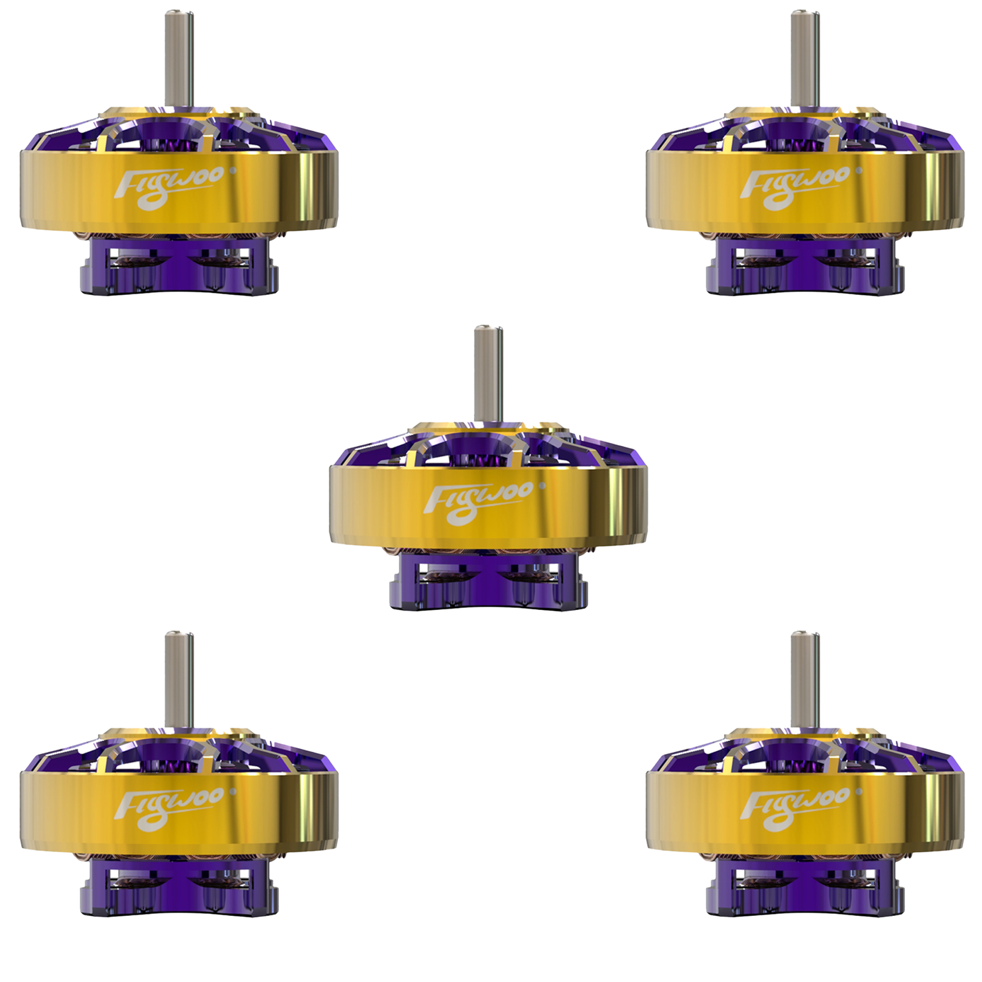Flywoo ROBO 1202.5 11500kv  FPV Motor Gold/Purple (New Version)