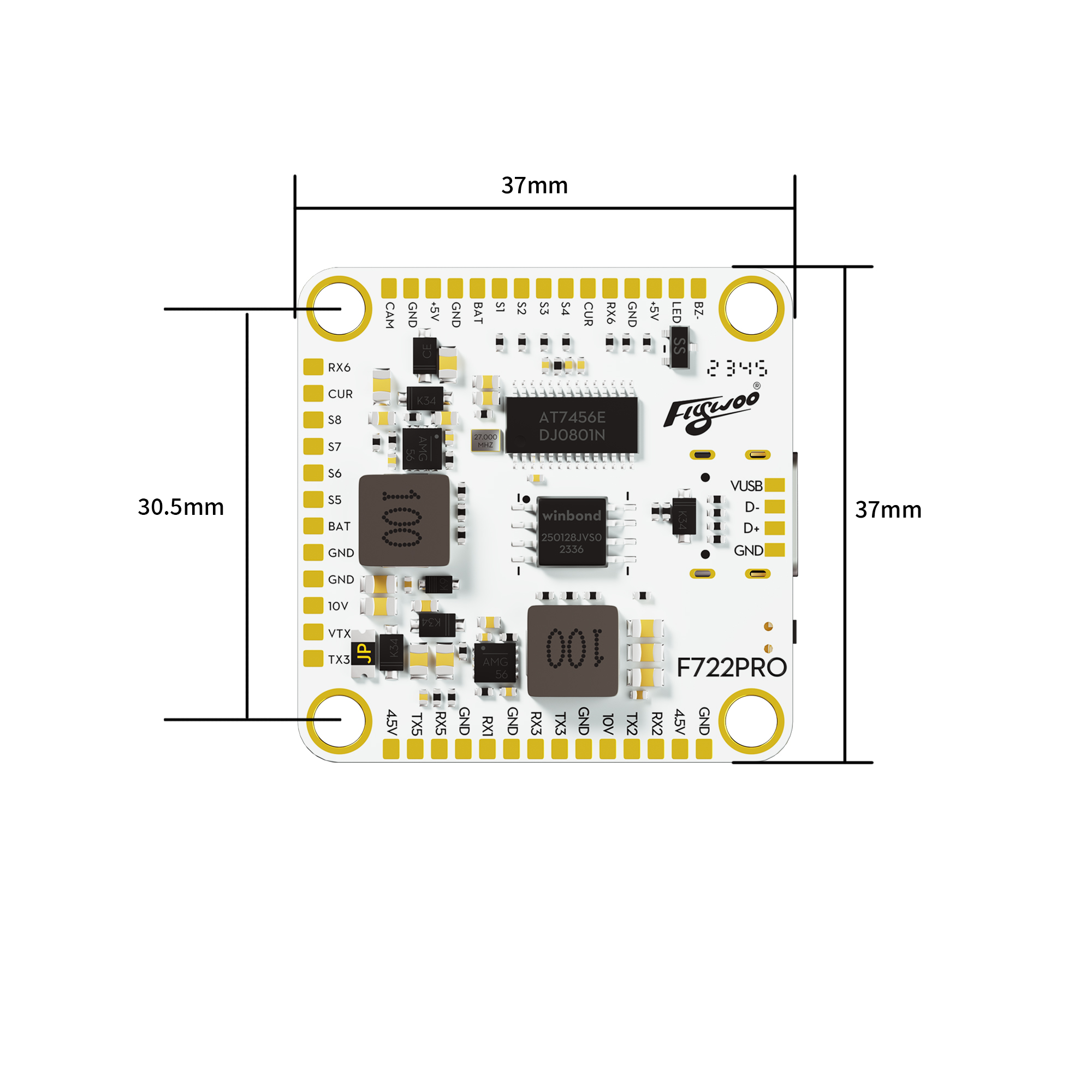 GOKU F722 PRO V2 30X30 Flight Controller ( MPU6000 )