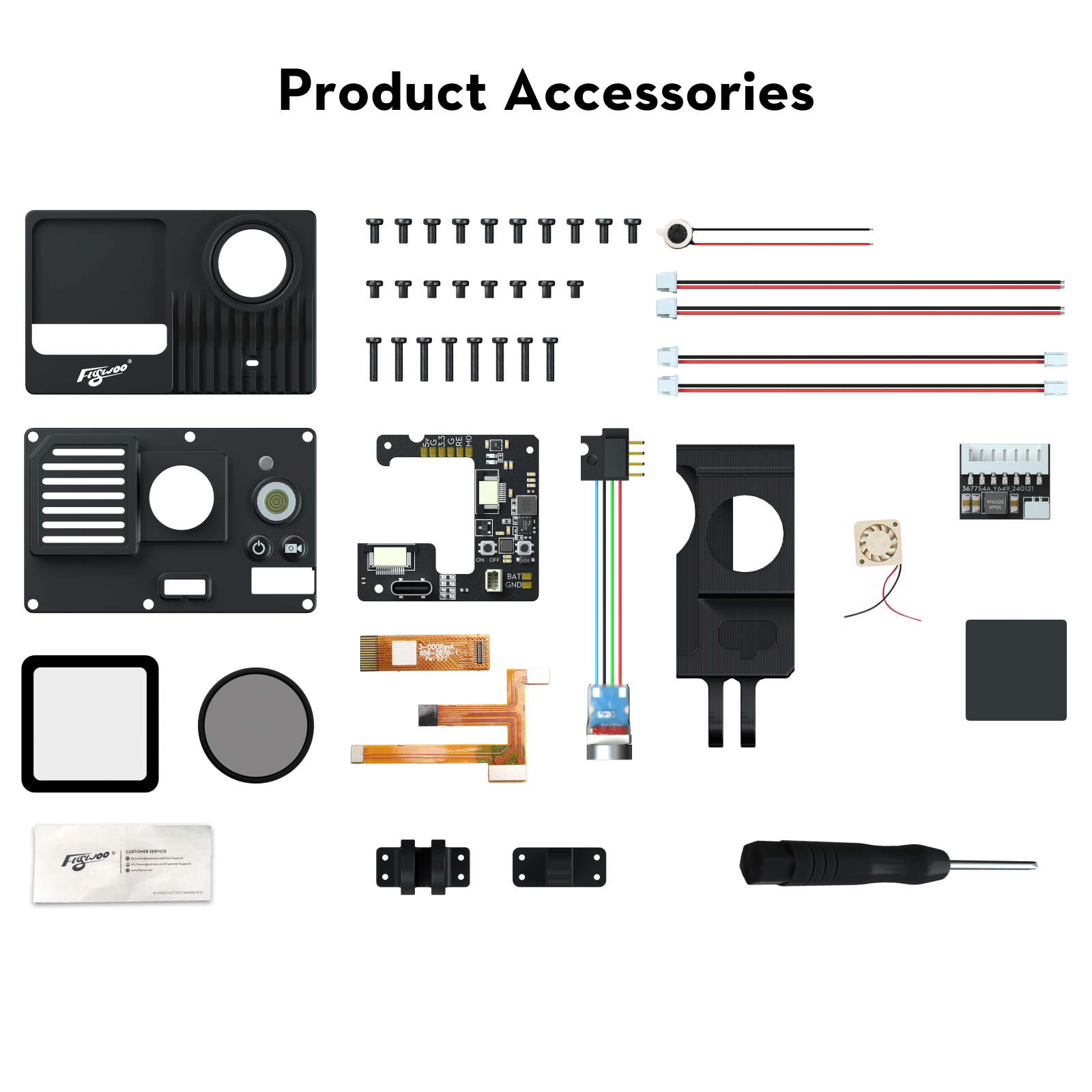 Flywoo Naked Gopro Action Camera V2 Pro DIY Kit and Parts