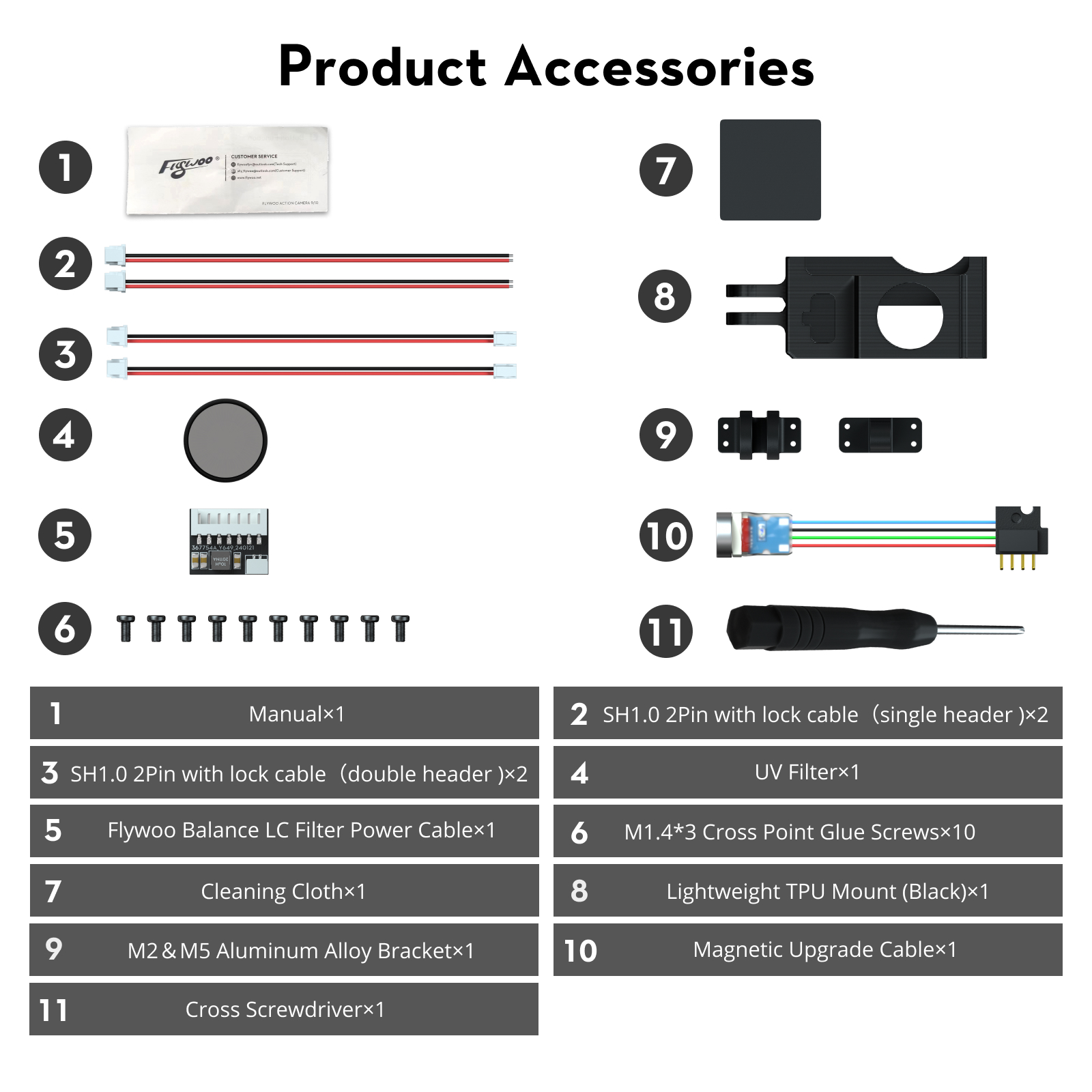 Flywoo Naked Gopro Action Camera V2 GP9 / GP10 / GP11 / GP12 Pro 