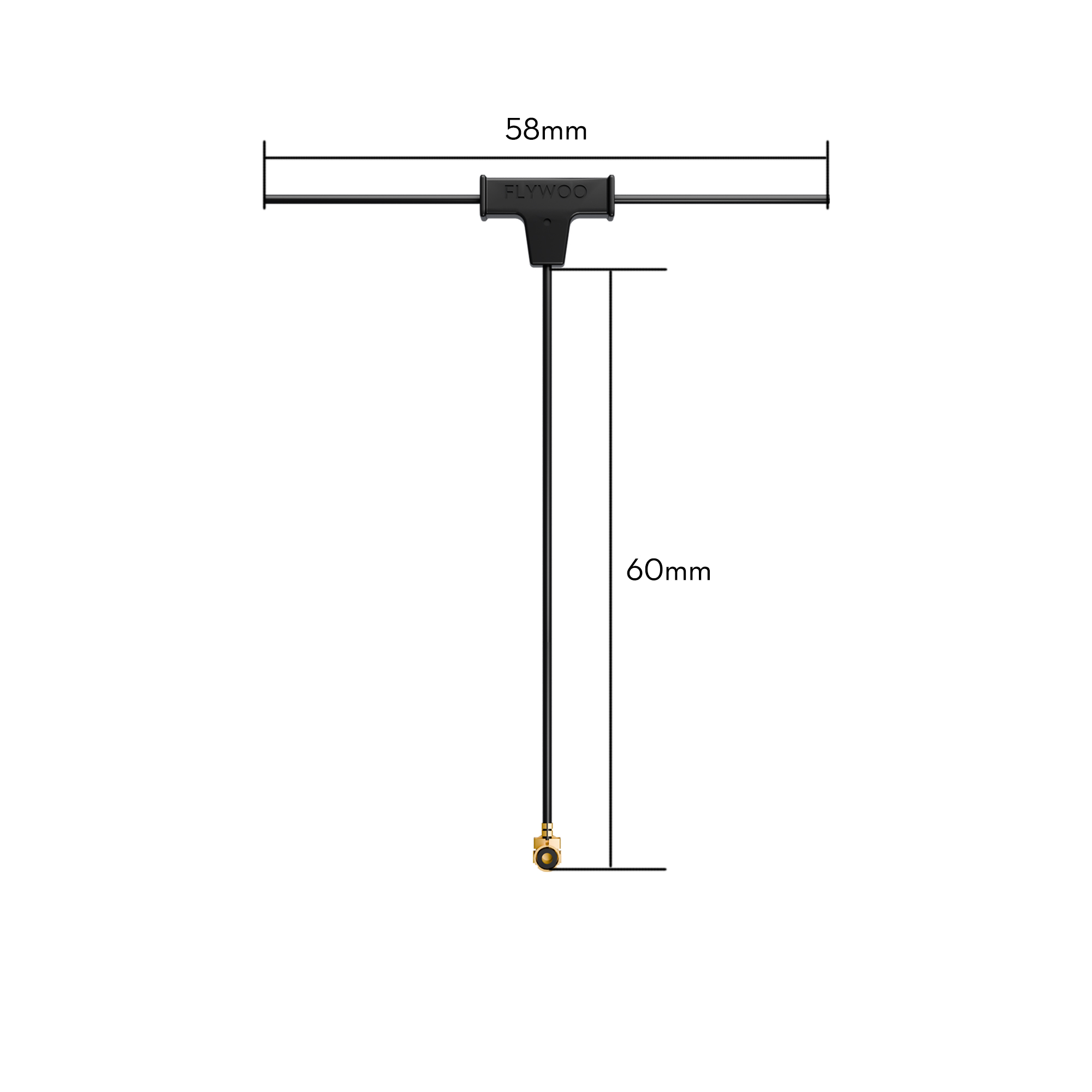 Flywoo ELRS 2.4g Minimortal PCB T Antenna UFL