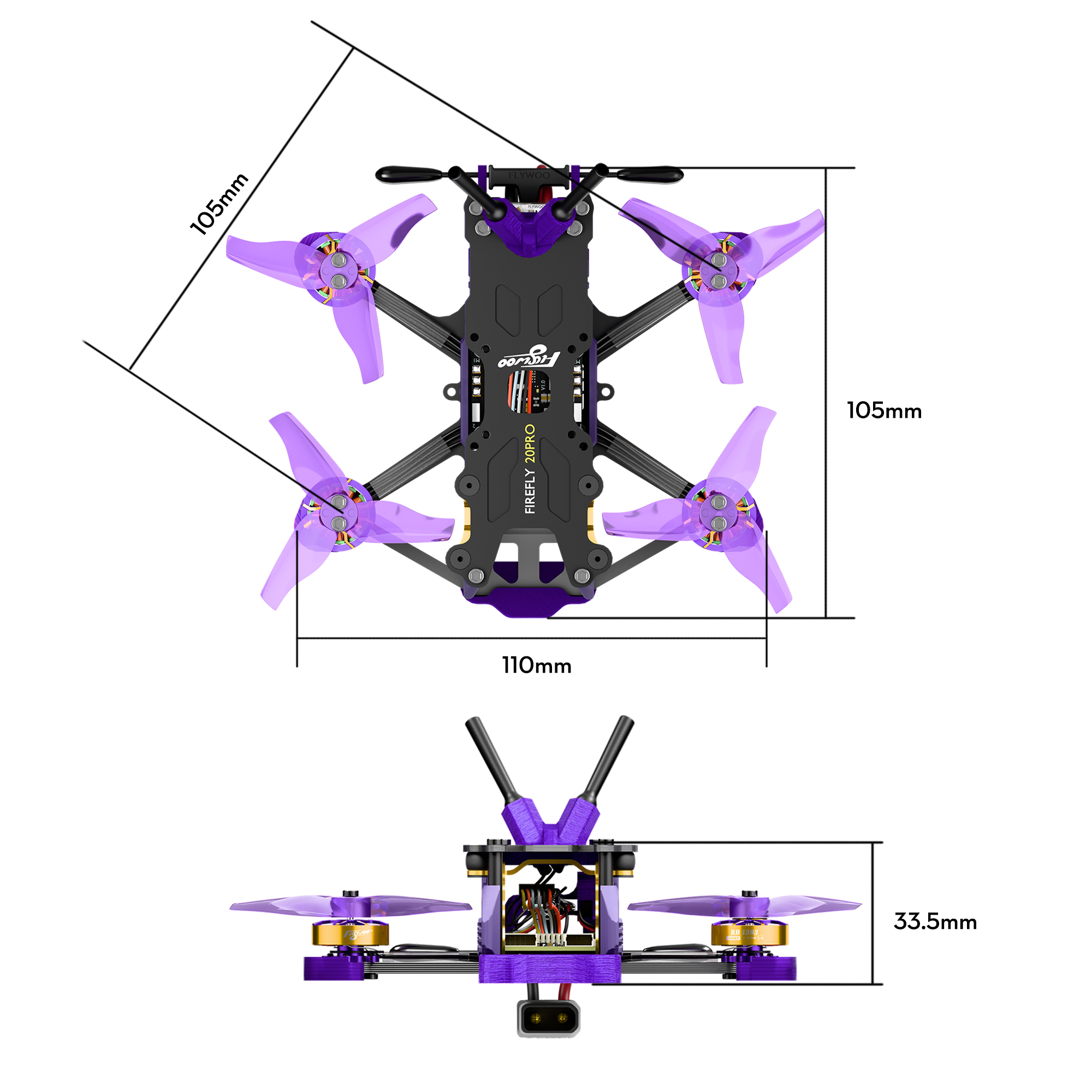 Firefly 20 PRO Dimensions