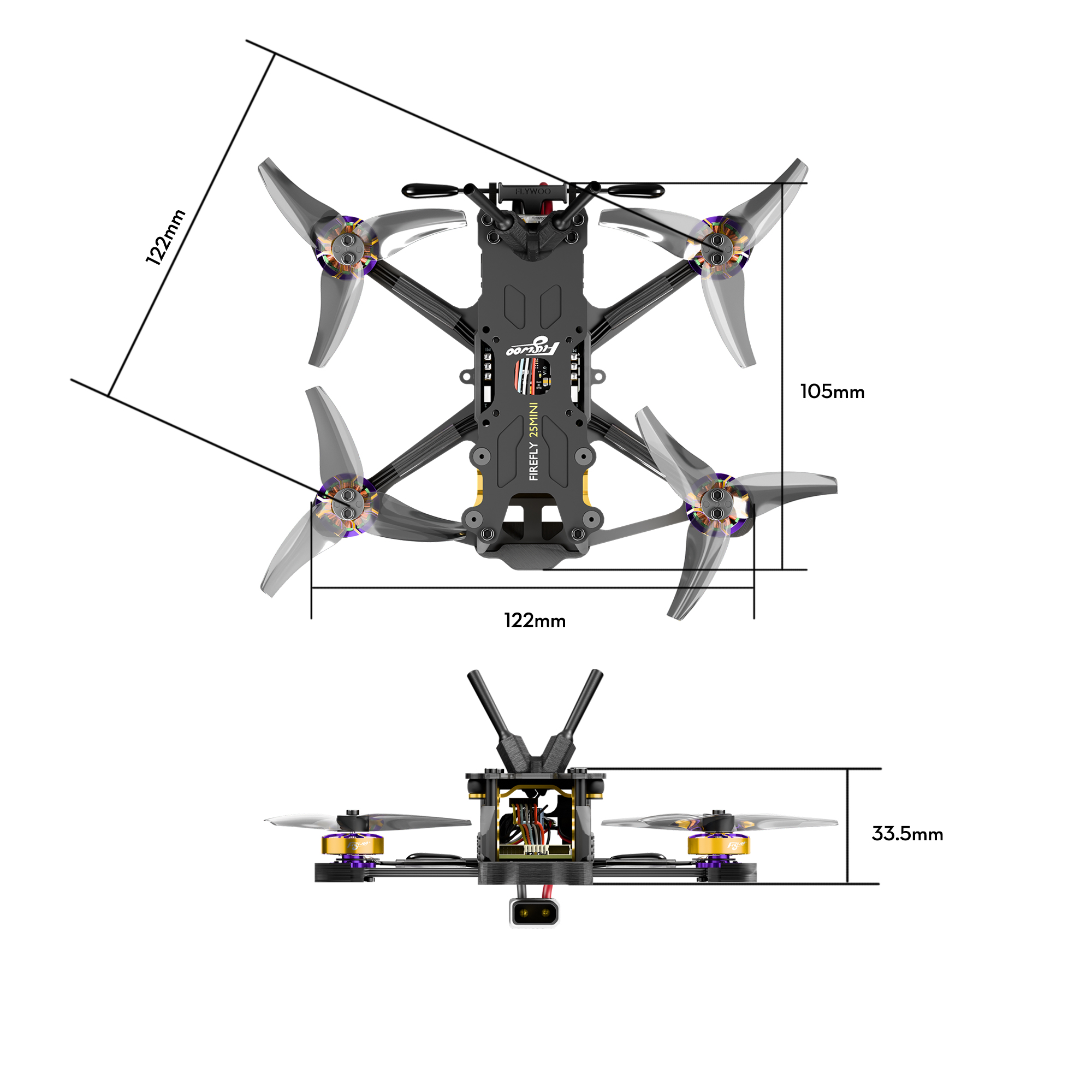 Firefly 20PRO 4S / 25MINI 3S O4 Wide Micro Drone