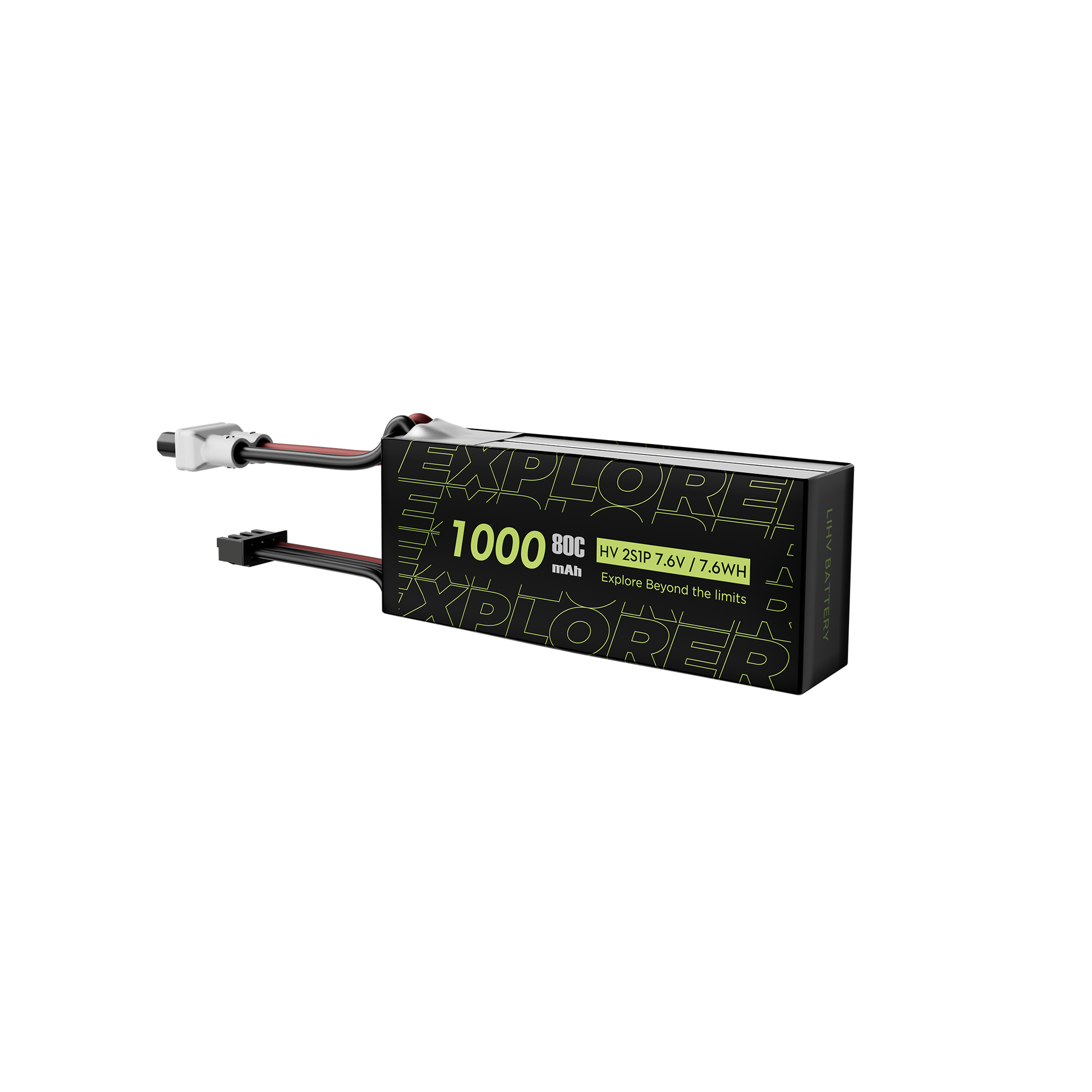 FLYWOO 2PCS Explorer 1000mAh HV Lipo Battery for Micro Quad XT30