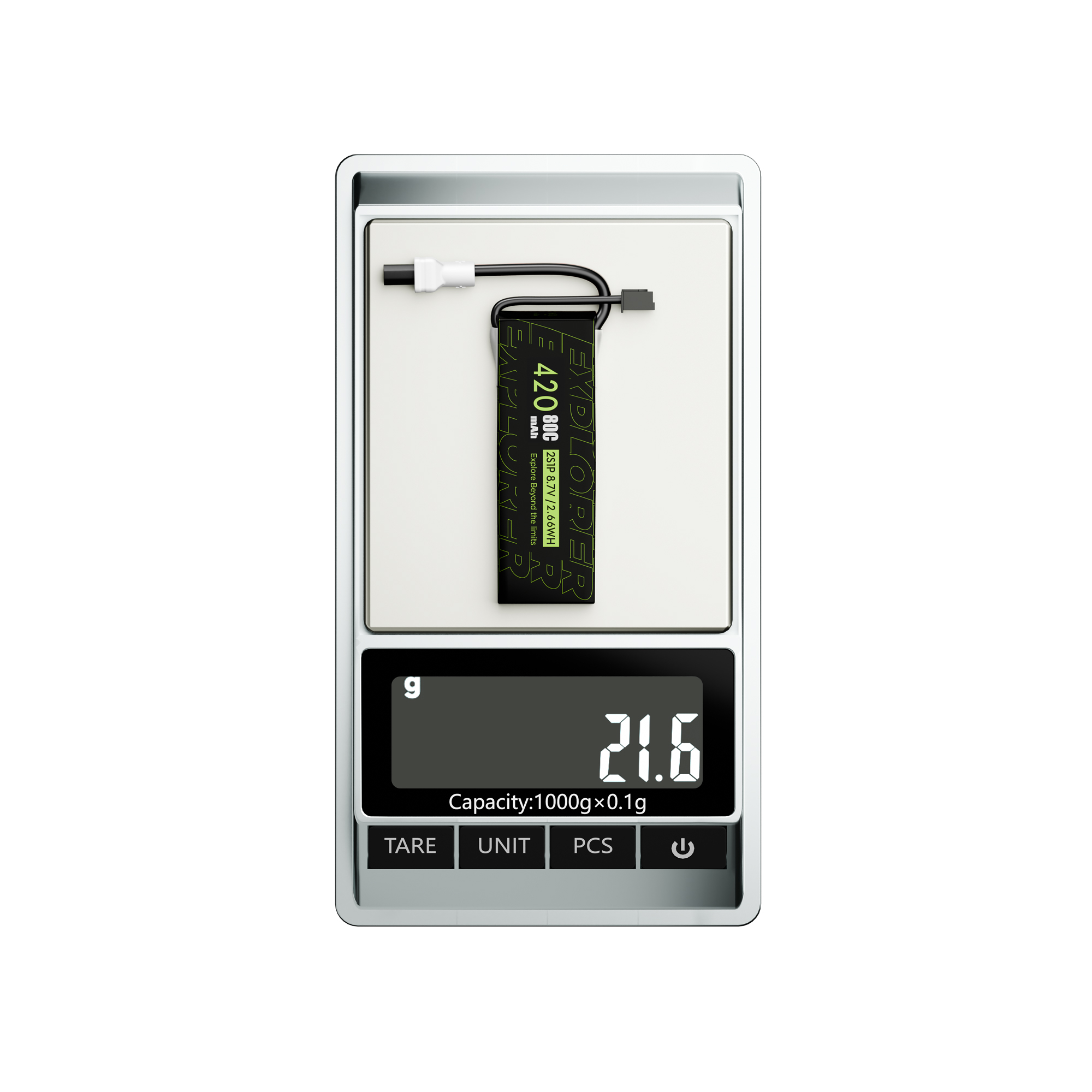 2pcs Explorer 420mAh HV 2S 80C Lipo Battery for tiny quad XT30