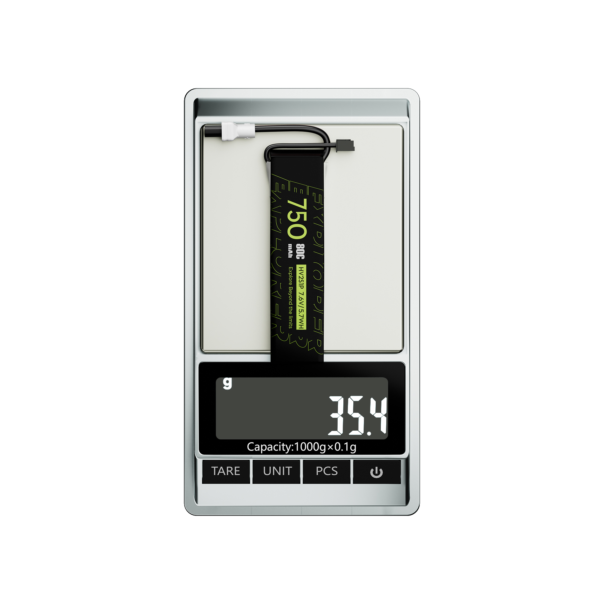 2PCS Explorer 750mAh LiHV 2S 80C Battery （Flywoo XT30UP）