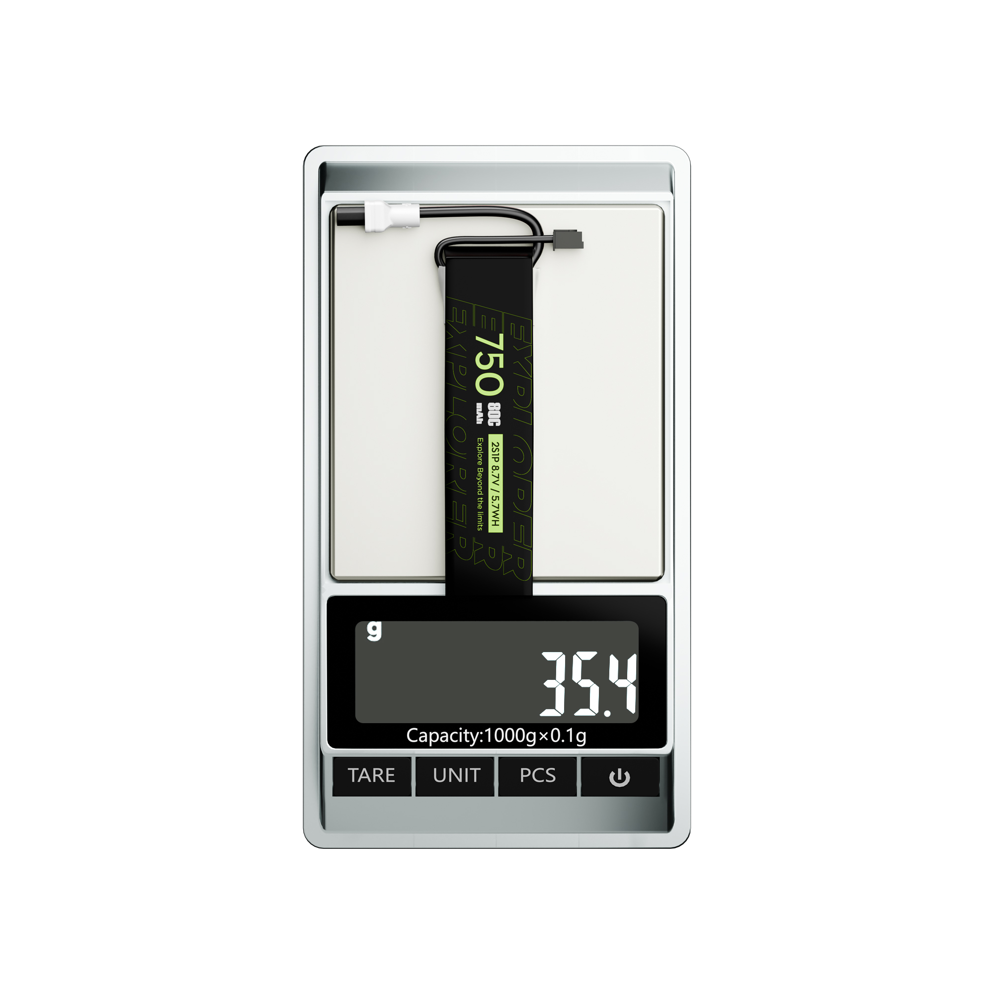 2PCS Explorer 750mAh LiHV 2S 80C Battery Flywoo XT30UP