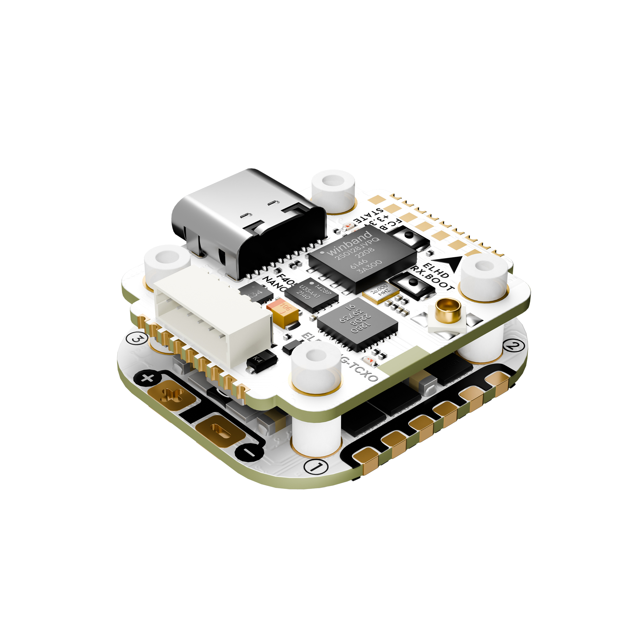 GOKU GN405 Nano HD 35A Stack V3 W/ TXCO ELRS 2.4g Plug&Play O4 / O4 Pro-FLYWOO