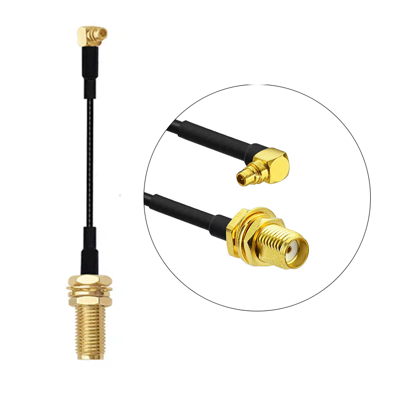 90° MMCX Male to SMA Female Cable - 60mm