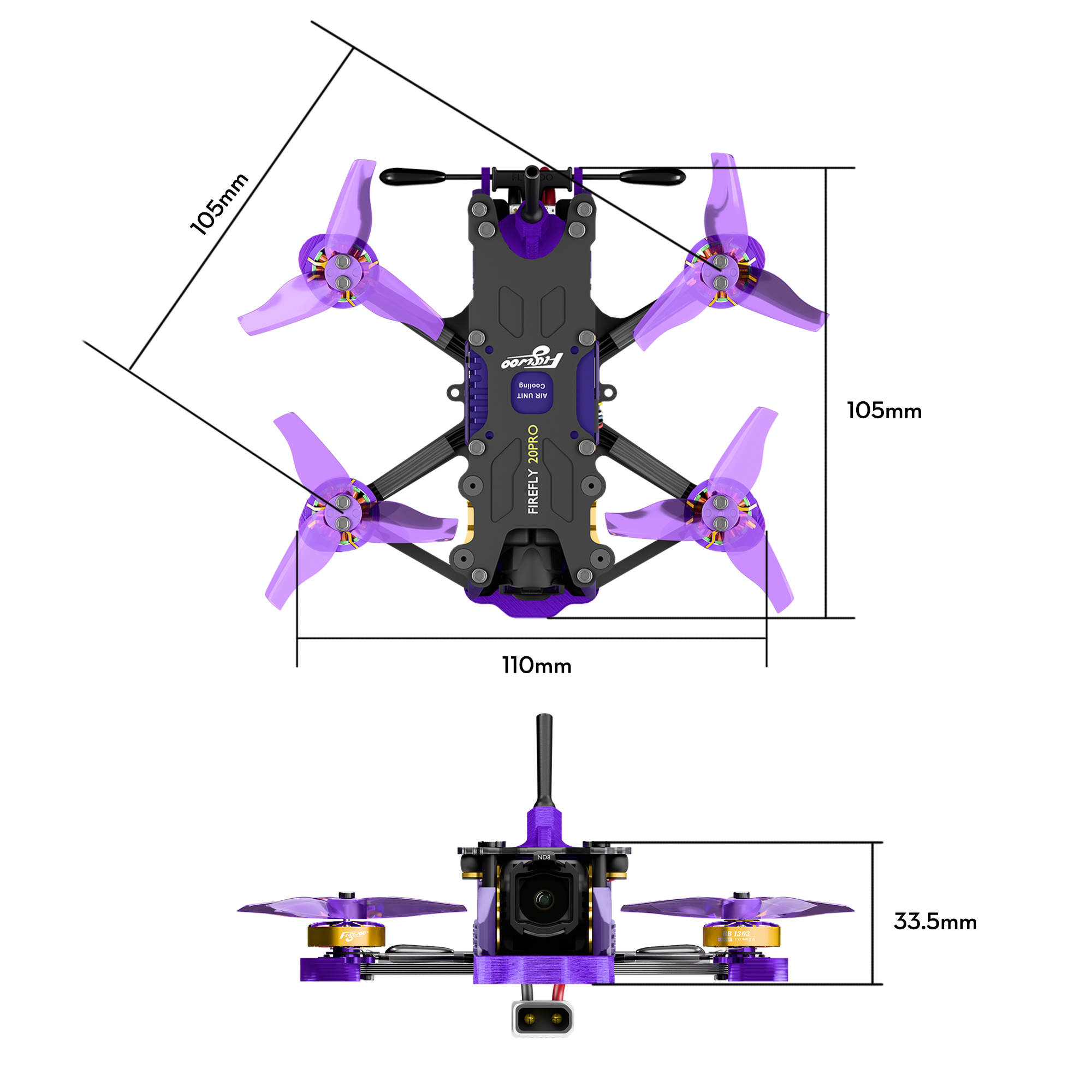 Firefly 20PRO 4S O4 Wide Micro Drone