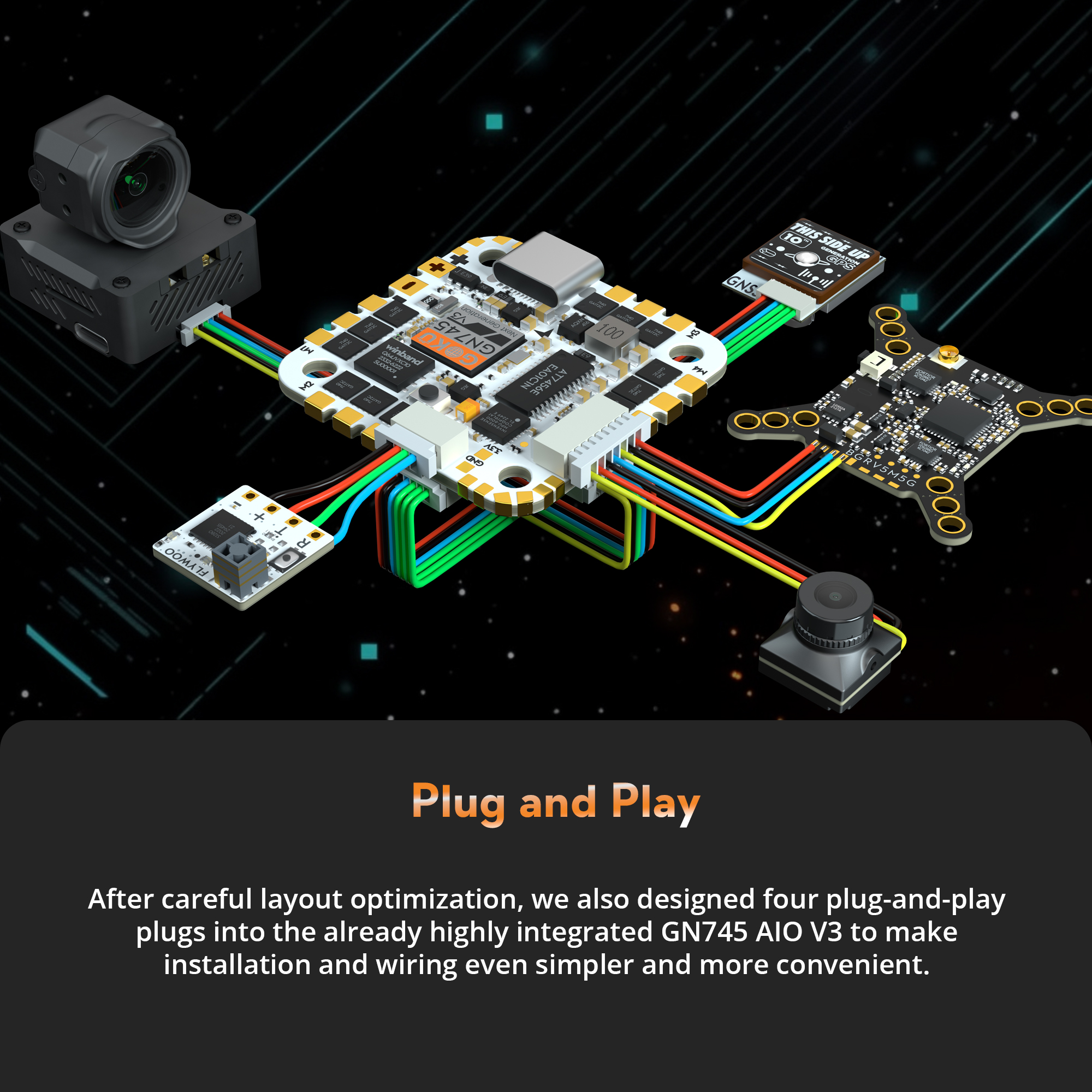 Flywoo GOKU GN 745 45A AIO 32bit (MPU6000) V3