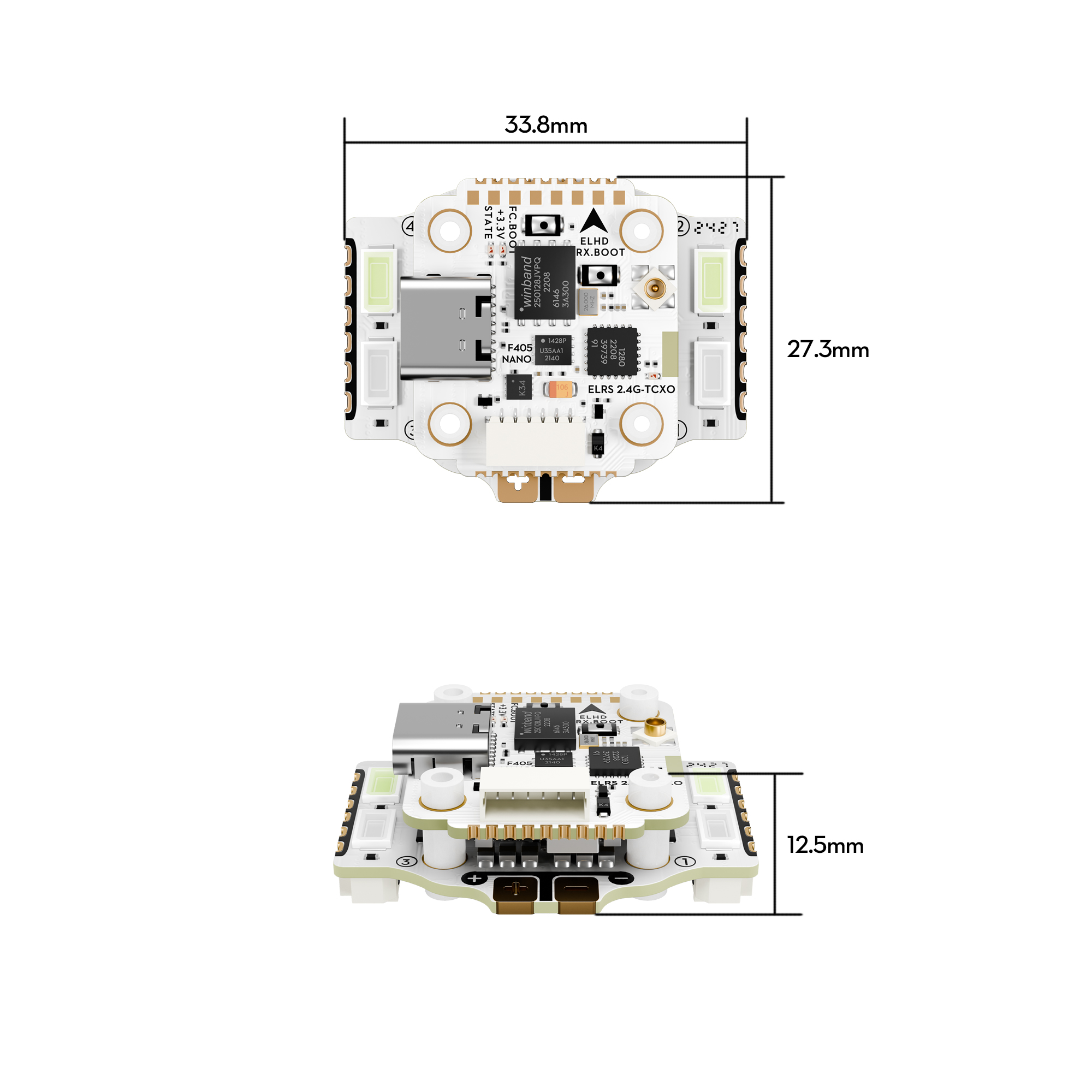 GOKU GN405 Nano HD 20A Stack V3 W/ TXCO ELRS 2.4g