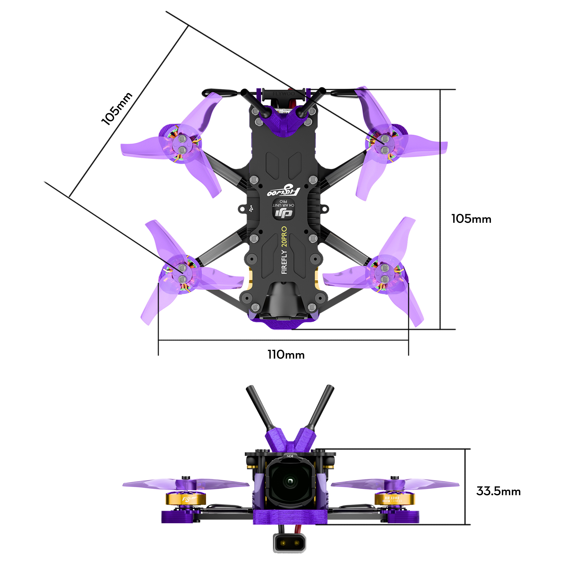 Firefly 20PRO / 25MINI O4 Pro Micro FPV Drone | FLYWOO