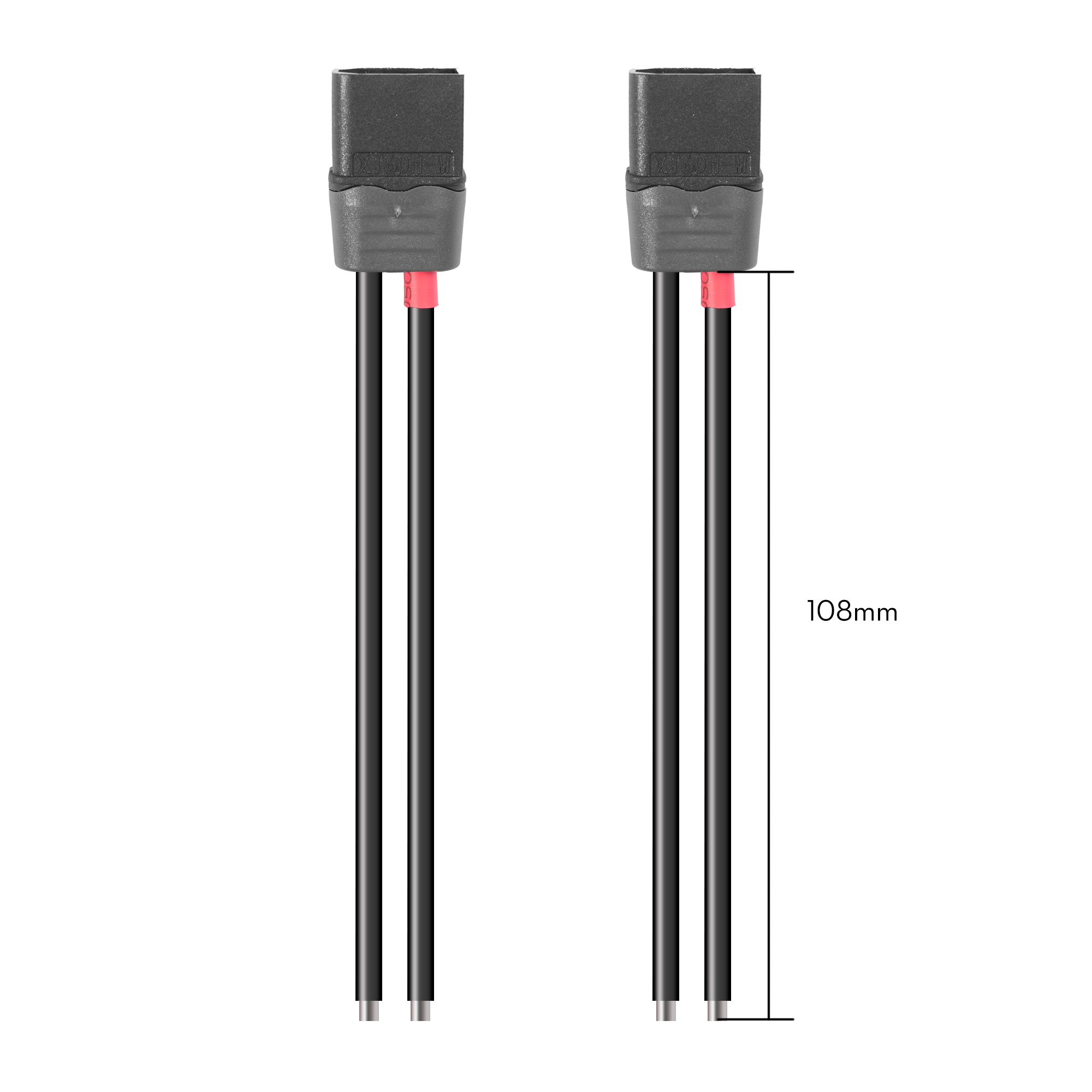 Flywoo Black XT60H 14AWG Female \ Male Pigtail (2pcs)