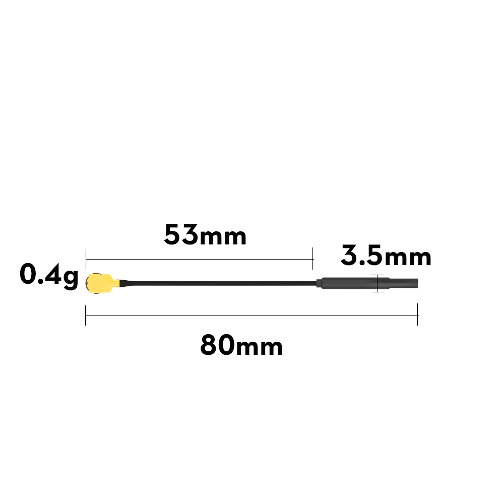 5pcs Flywoo 5.8G Light 5.8G 3dBi Brass Antenna UFL for VTX