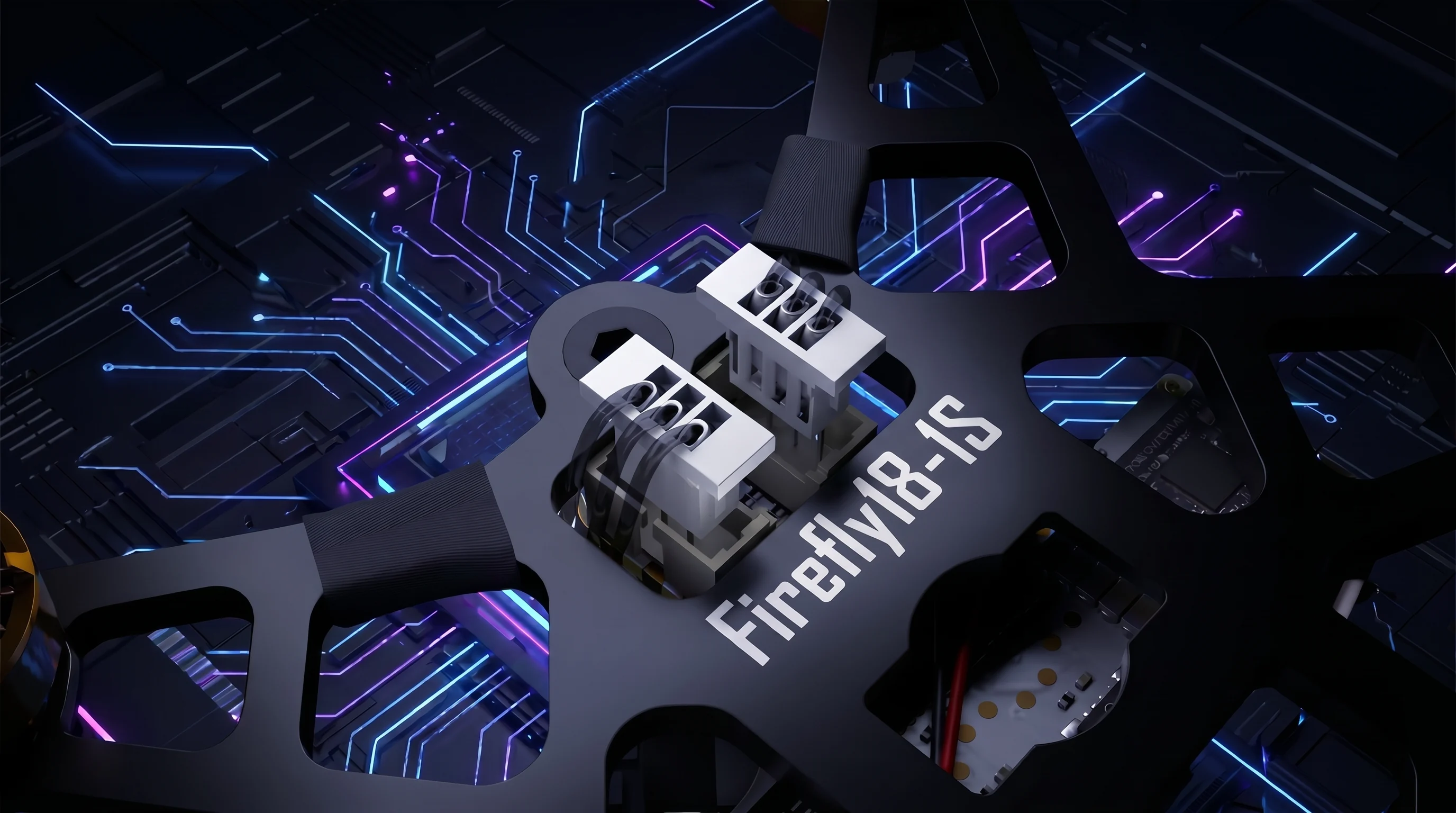 Plug-in motor connector design for Firefly 1S O4 Wide