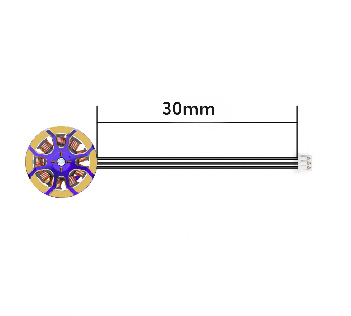 Flywoo ROBO 1002 19800KV / 23500KV Fpv Motor Gold/Purple (New Version)