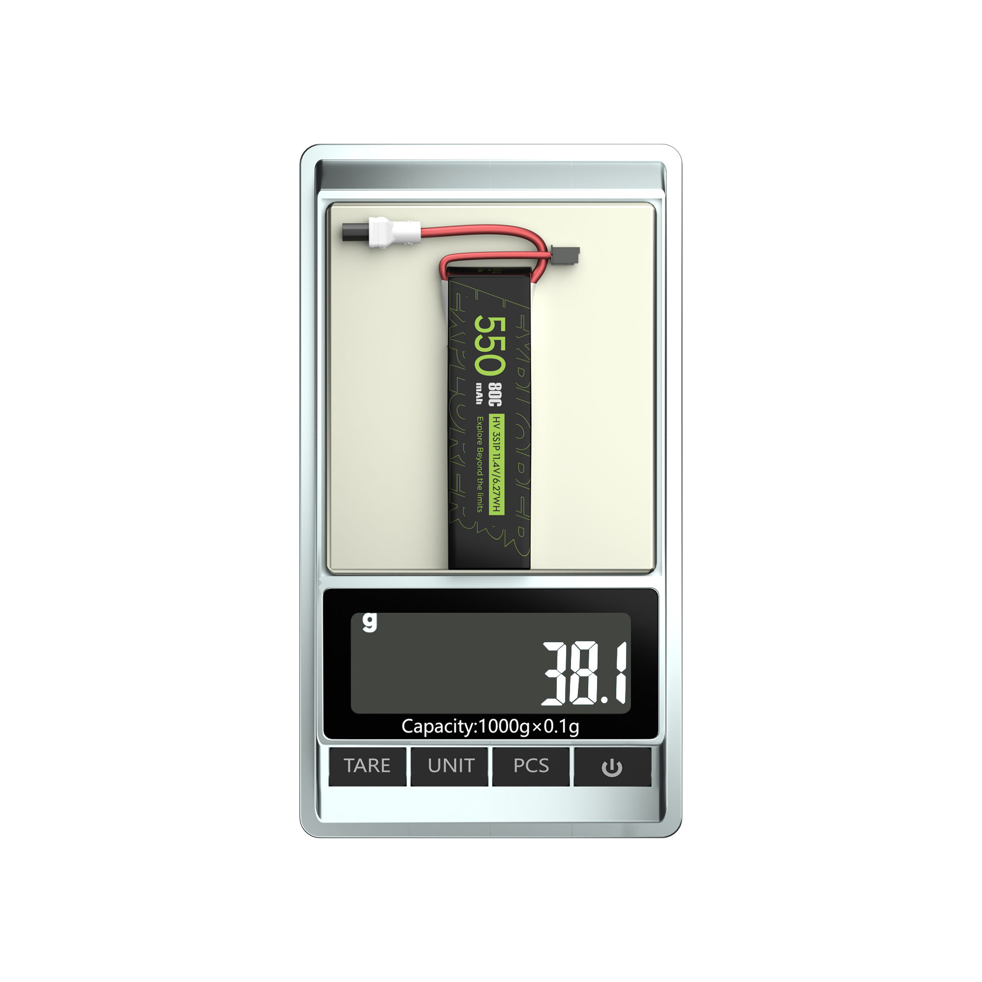 2PCS Explorer 550mAh LiHV 3S 80C Battery （Flywoo XT30UP）