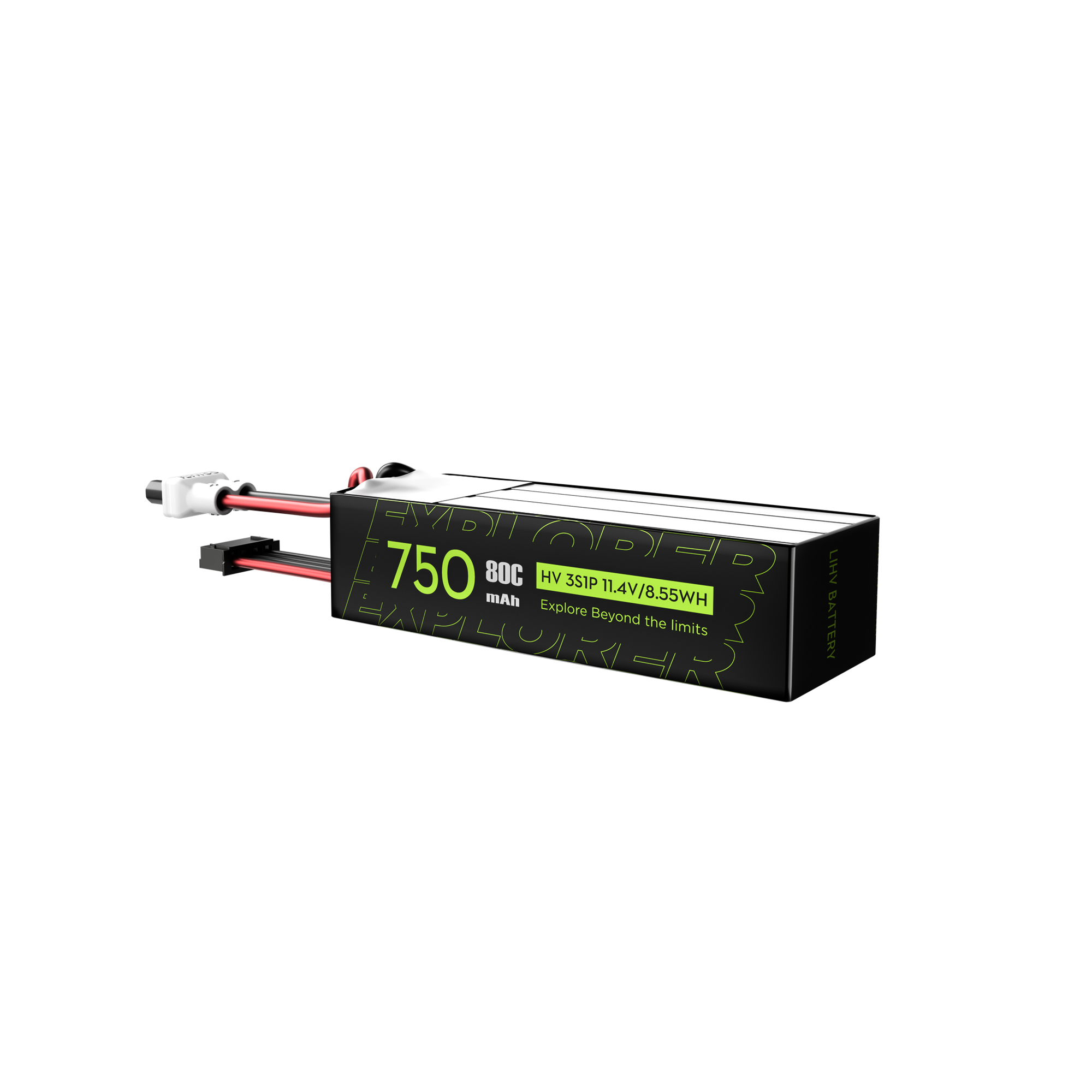 2PCS Explorer 750mAh LiHV 3S 80C Battery （Flywoo XT30UP）