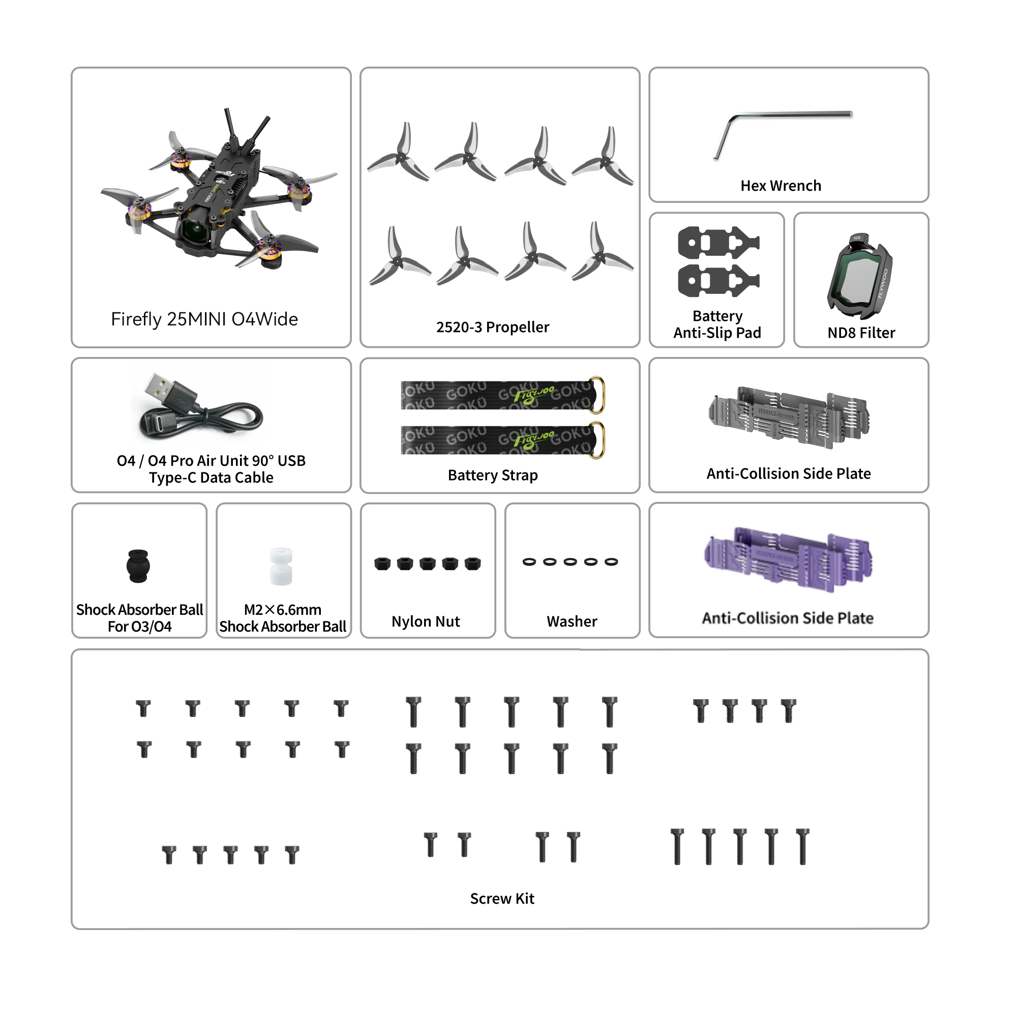 Firefly 20PRO 4S / 25MINI 3S O4 Wide Micro Drone