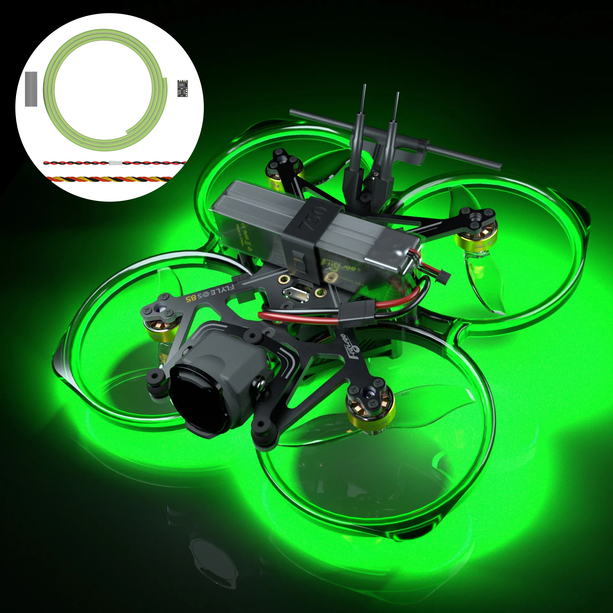 Flywoo Flexible LED + 3.3V Bec （ 2.7mmx1M ）