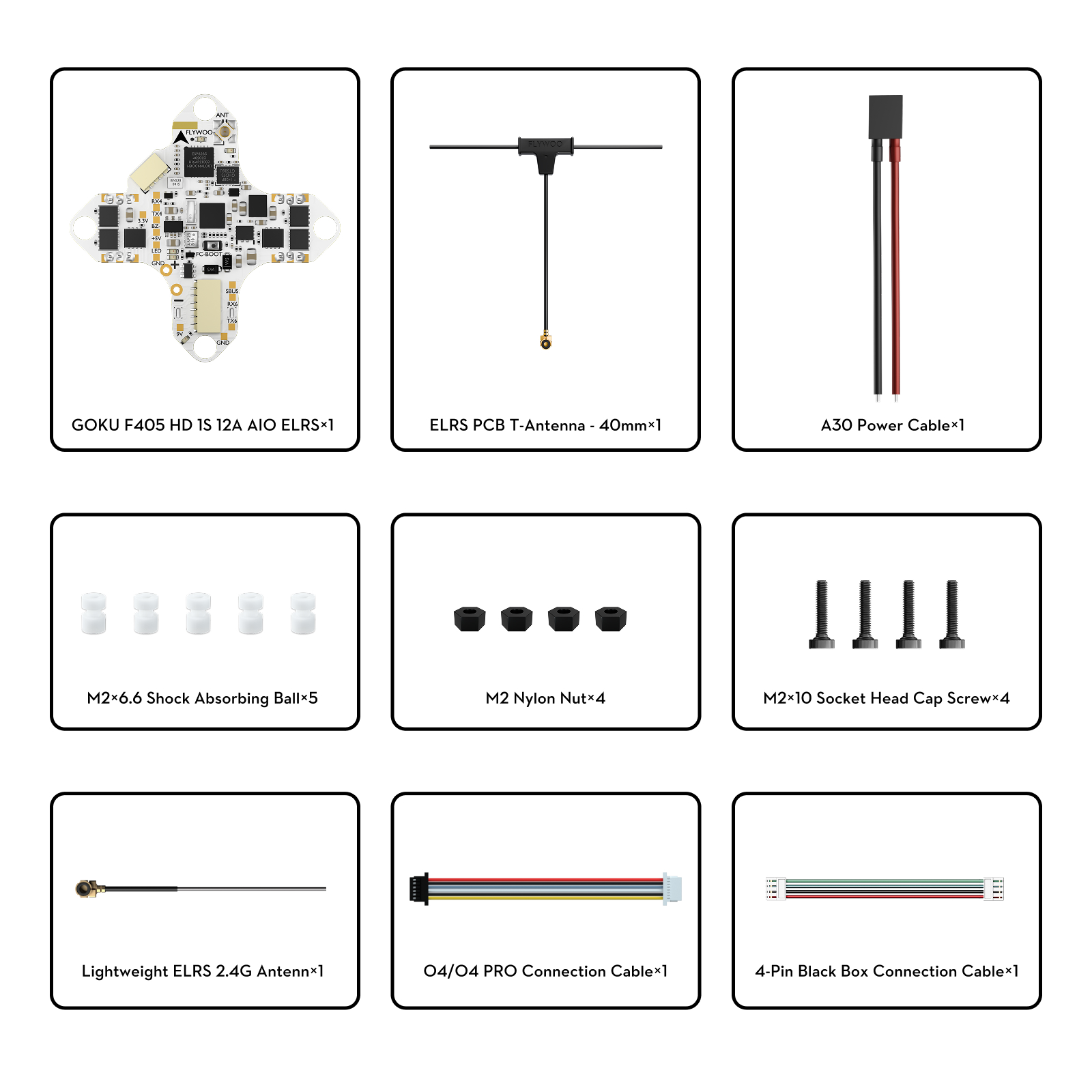 GOKU F405 HD 1S 12A AIO Plug&Play O4 / O4 Pro