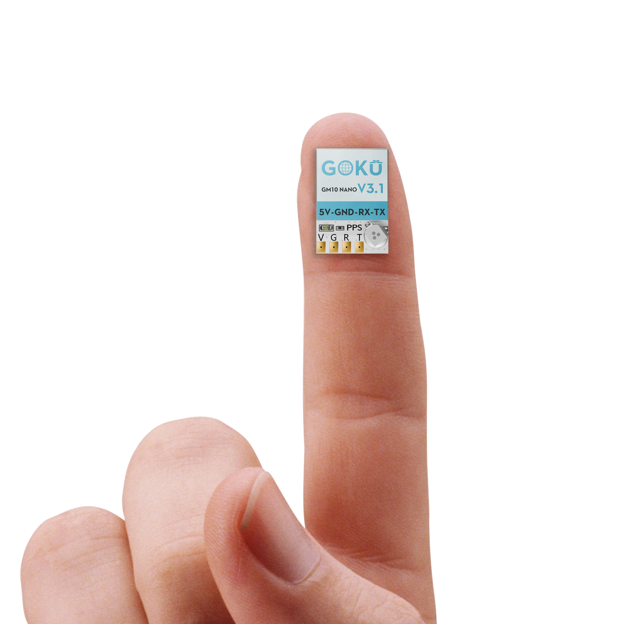 Flywoo GOKU GM10 Nano V3.1 GPS module — ultra-micro 12×16 mm, 2.5 g GNSS for tinywhoops