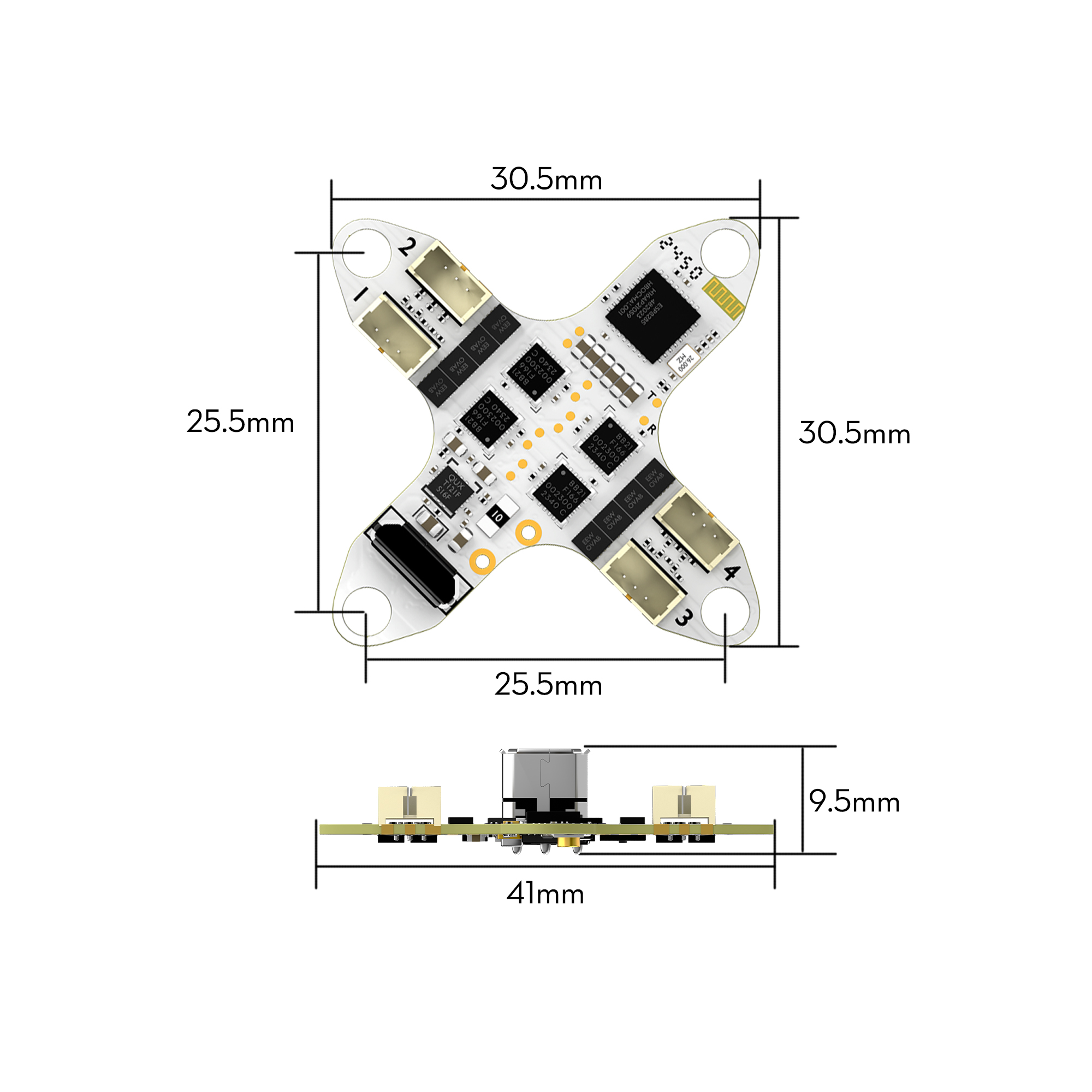 GOKU F405 HD 1S 1S 5A ELRS AIO V2.0 For DJI O4 / walksnail / HDZero