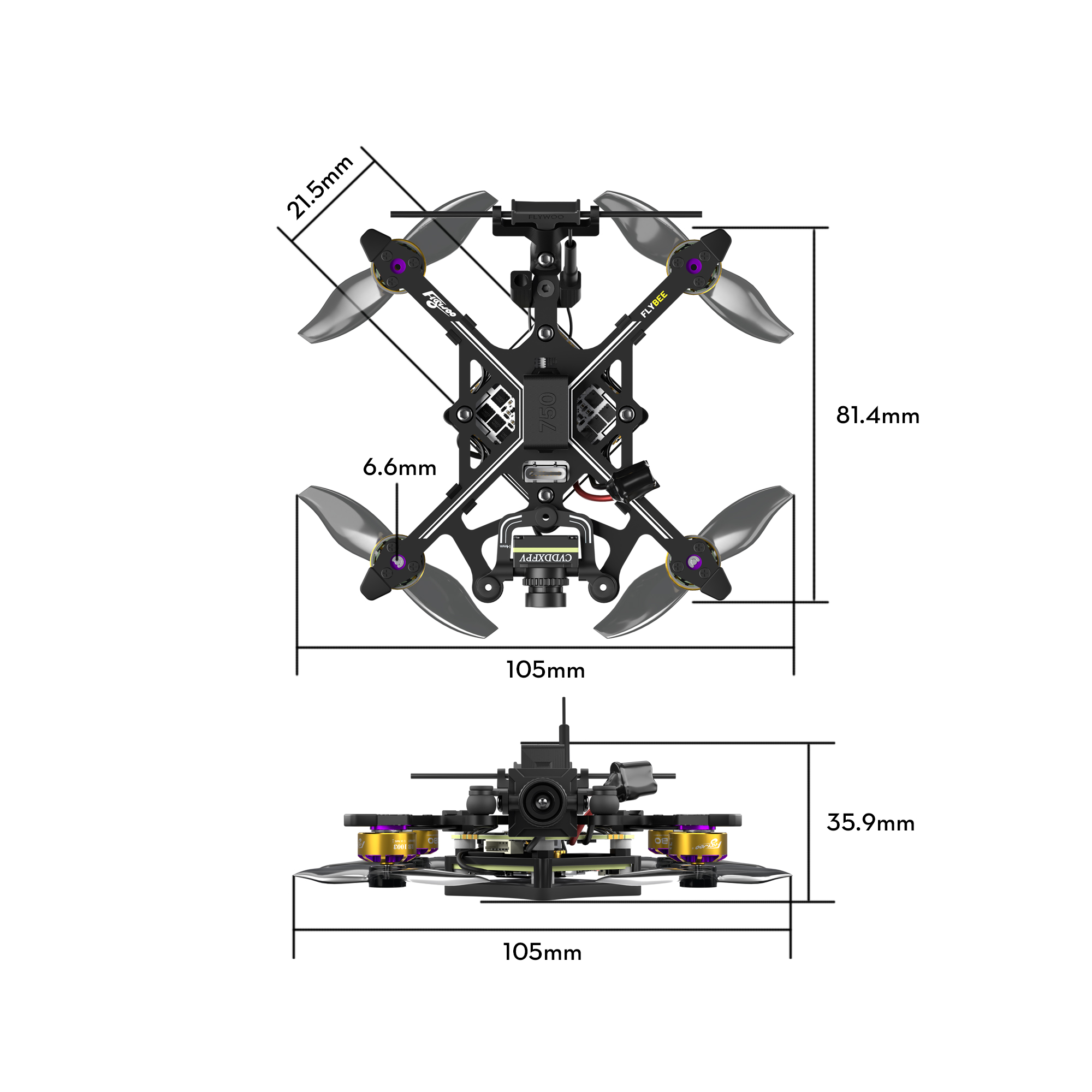 Flybee 20 HD Walksnail O4 2S Ultralight FPV Drone