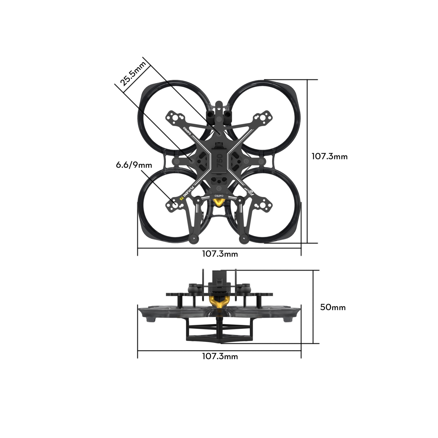FlyLens 75 Frame kit O3 \ O4 \ O4pro
