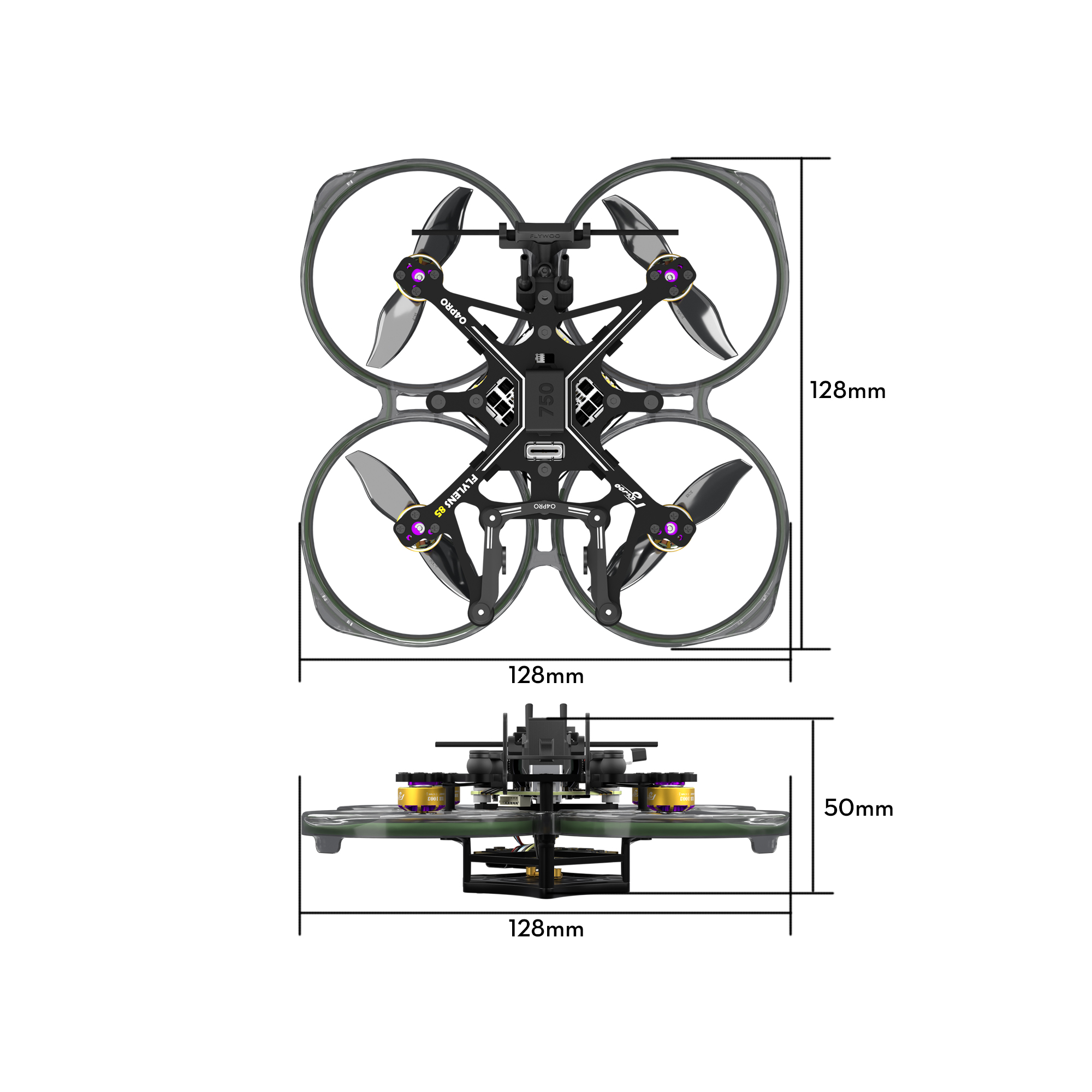 Flylens 85 DJI O4 Wide 2S Whoop FPV Drone