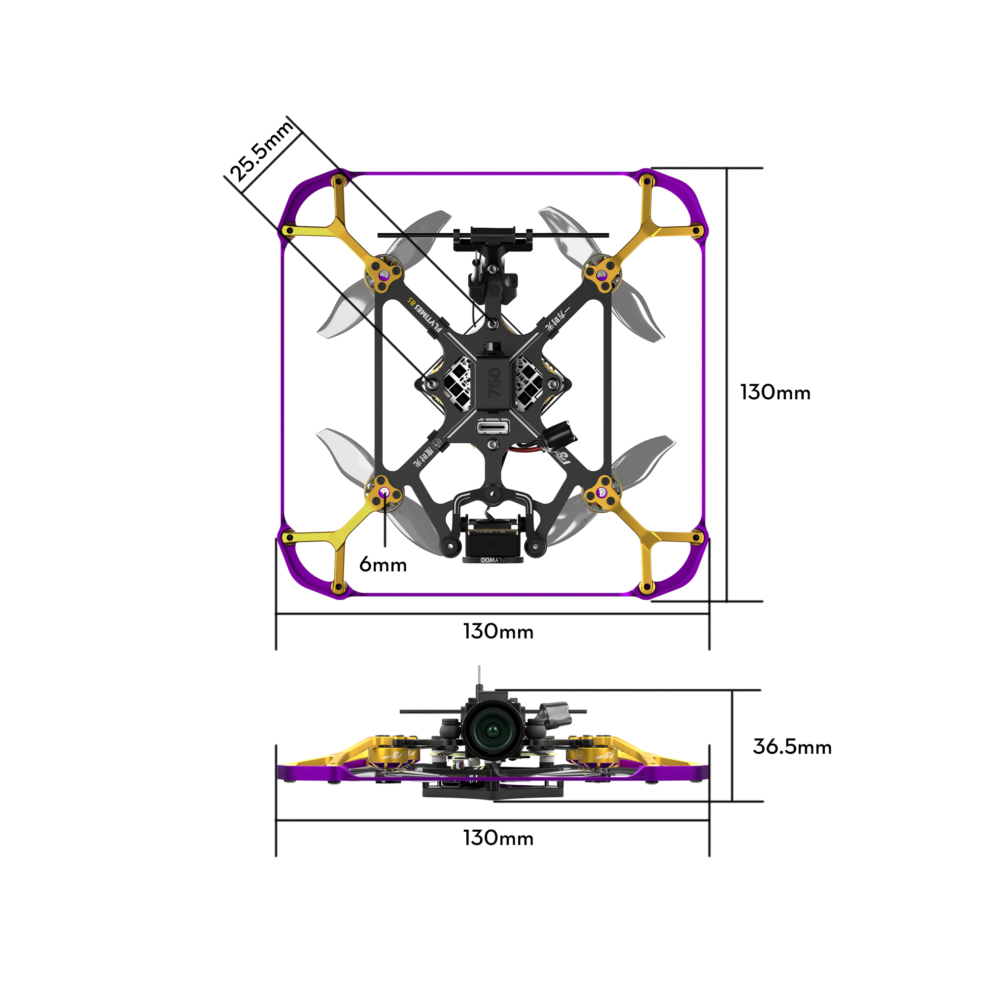 Flytimes 85 HD O4 2S Micro FPV Drone