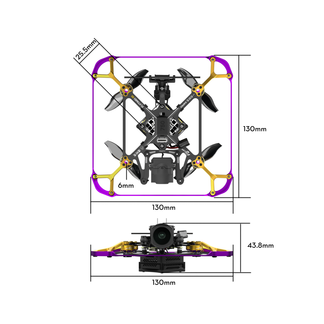 Flytimes 85 HD O4 2S Micro FPV Drone without O4 TBS Crossfire main image 0