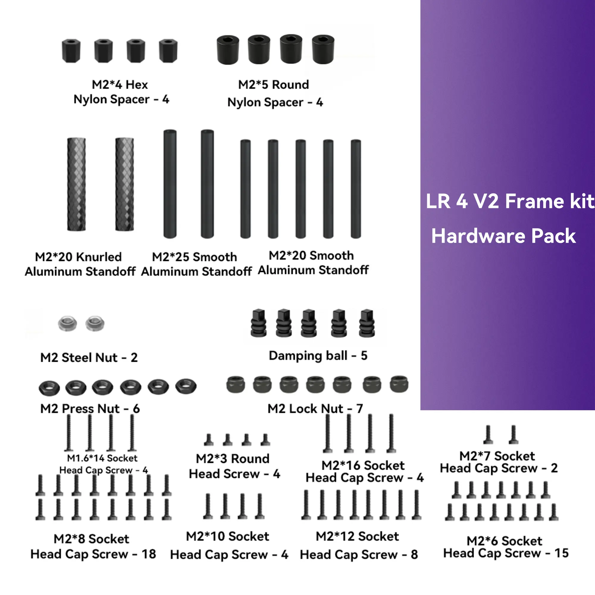 Explorer LR 4 V2 Frame kit & Parts