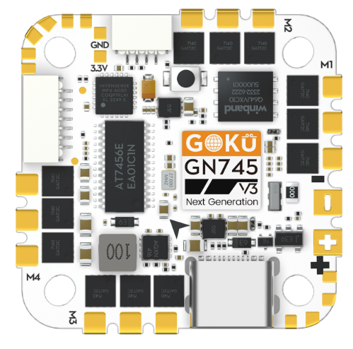 Flywoo GOKU GN 745 45A AIO 32bit (MPU6000) V3 Flywoo GOKU GN 745 45A AIO 32bit (MPU6000) V3