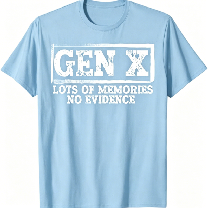 Gen X Lots of Memories No Evidence T-Shirt